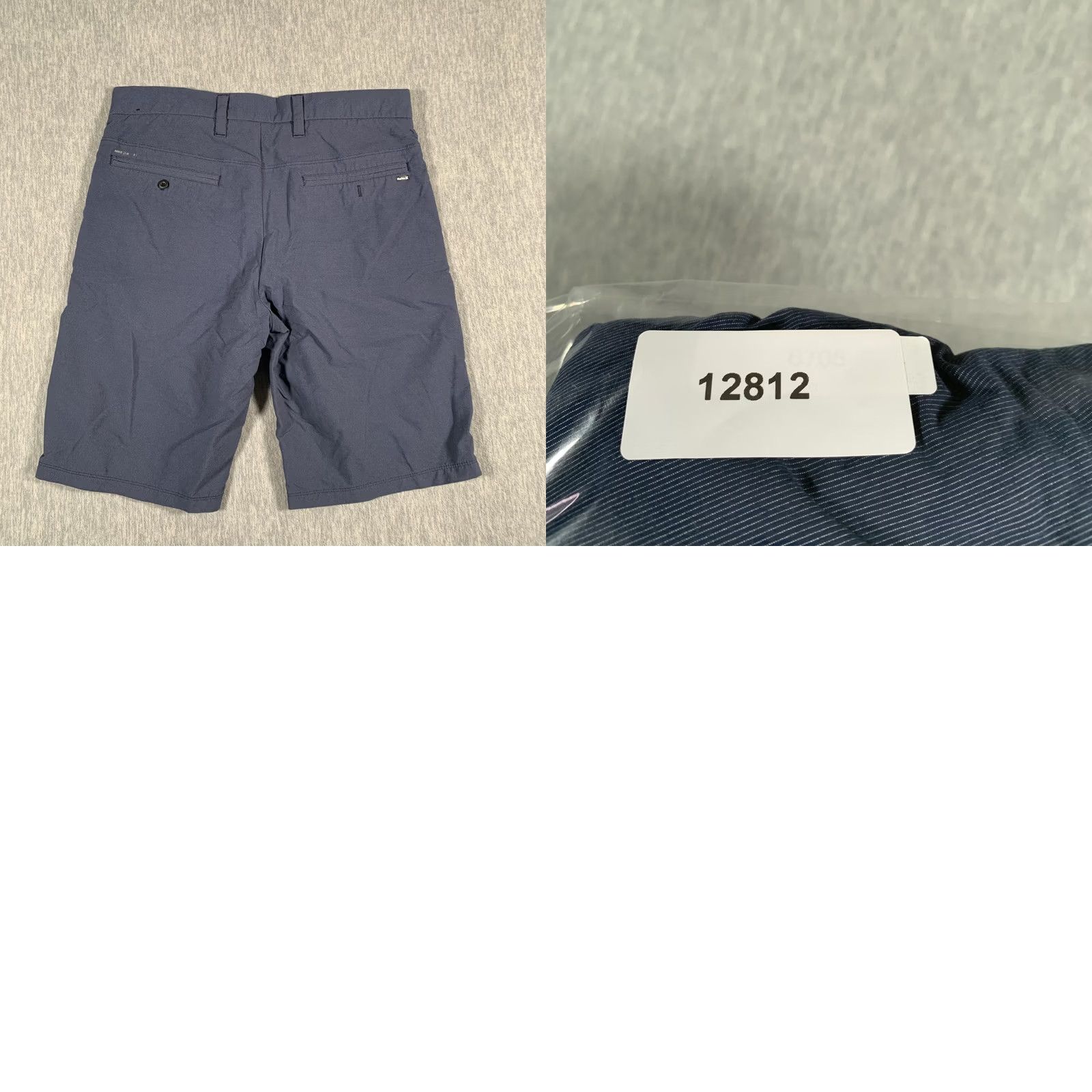 Hurley Hurley Mens Shorts 30 Navy Blue Chino Hybrid Golf Stretch Casual Nylon Blend Size US 30 / EU 46 - 8 Thumbnail