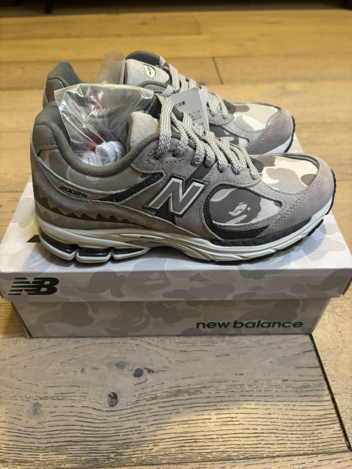 Bape × New Balance Bape x New Balance 2002R 'Grey' Size US 5.5 / EU 38 - 9 Thumbnail