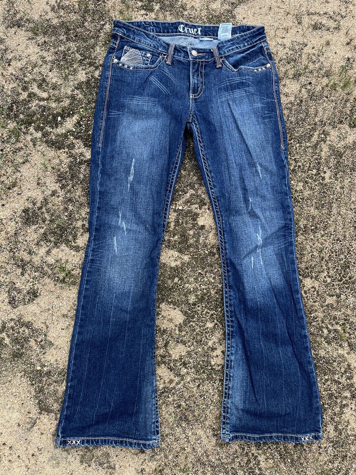 Hysteric Glamour × Japanese Brand × Vintage Flare Cruel Hysteric Inspired Denim Size US 31 - 4 Thumbnail