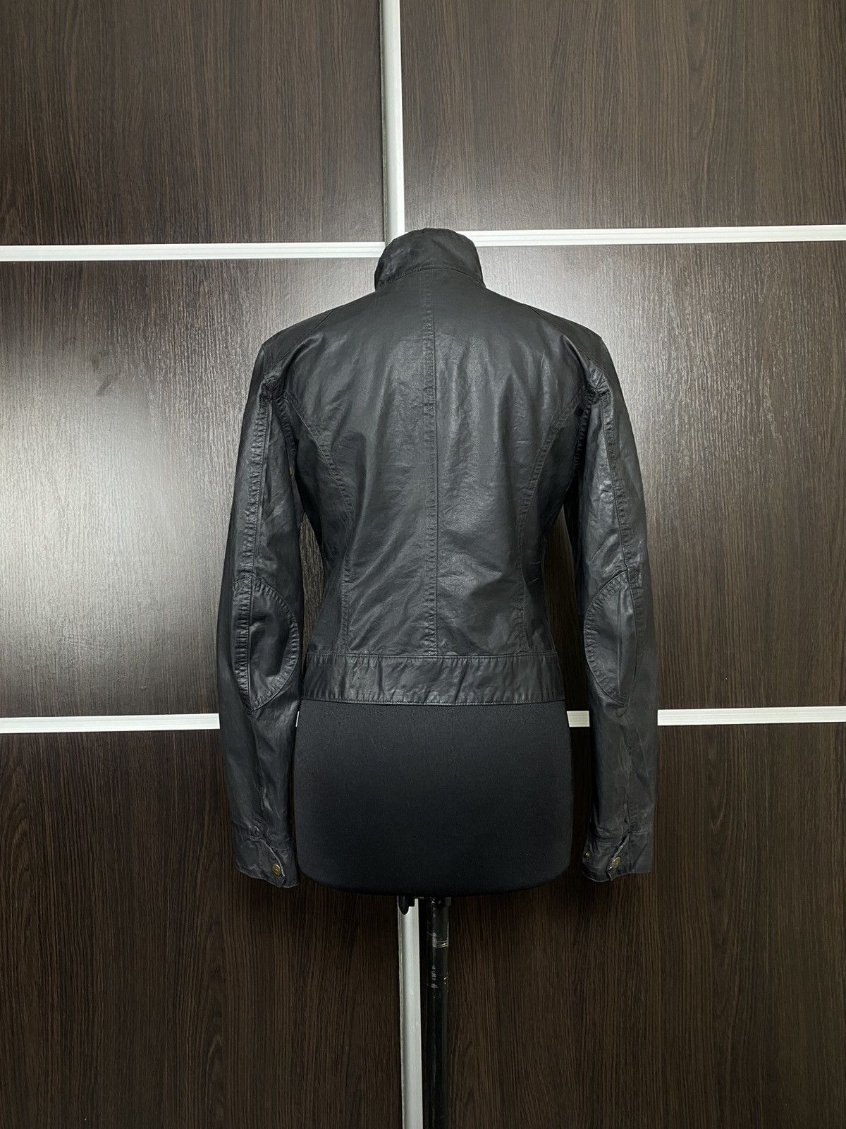 Belstaff Belstaff Gold Rubberized Y2K Belt Biker Jacket Size M / US 6-8 / IT 42-44 - 9 Thumbnail