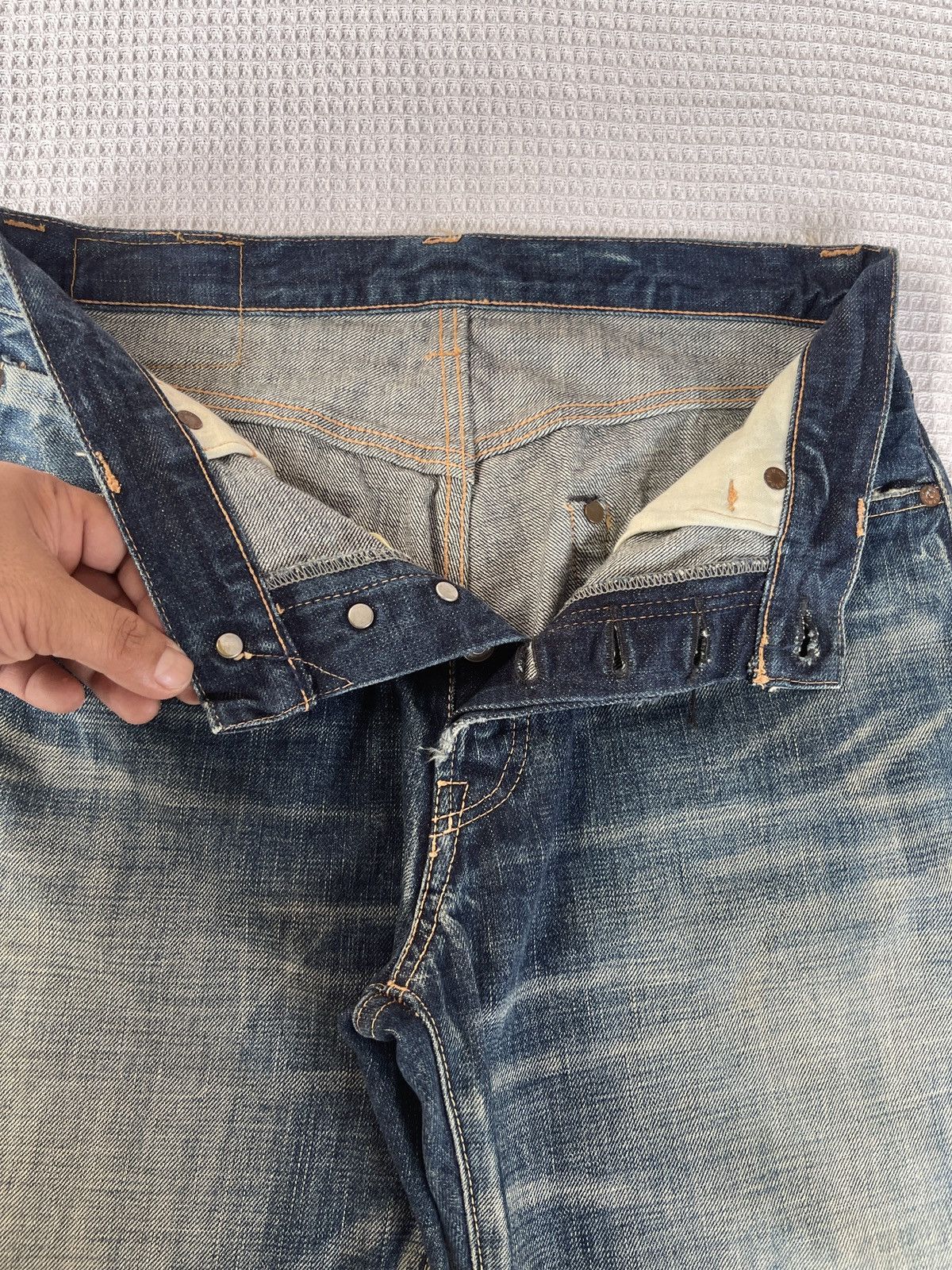 Eternal Last Drop🔥Rare🔥Vintage ETERNAL JAPAN Selvedge Denim Jeans Size US 31 - 14 Thumbnail