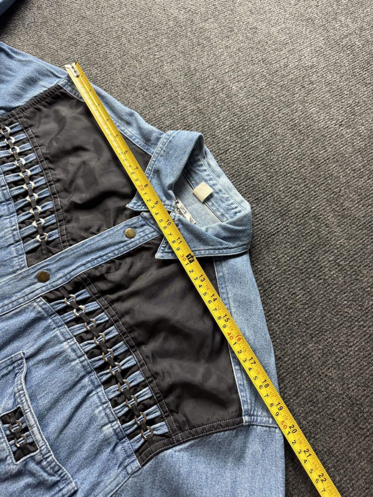 Vintage 90s Vintage Jacques Lorant Denim Cowboy Western Chain Shirt Size US XL / EU 56 / 4 - 18 Thumbnail