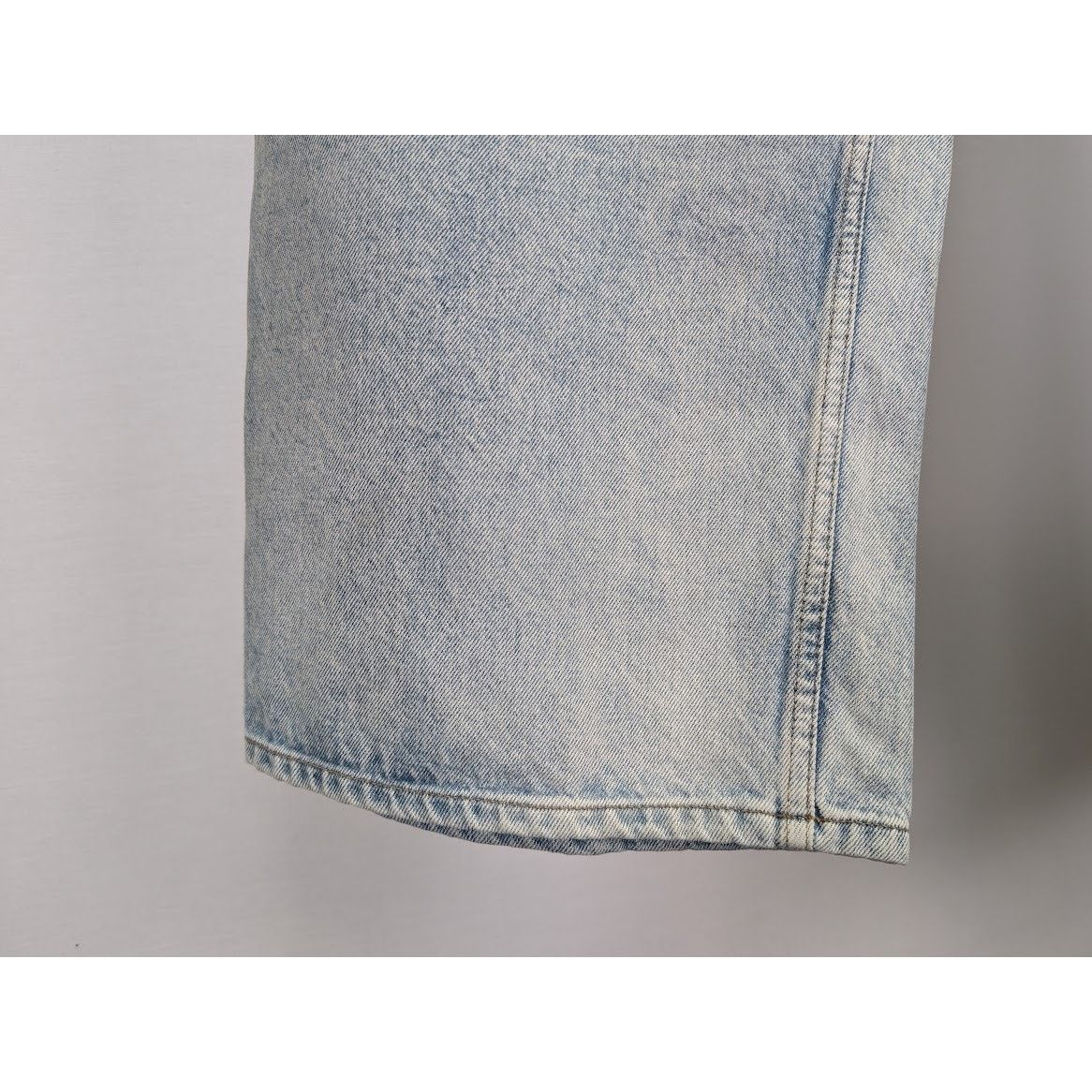 Balenciaga o1rshd1 Organic Japanese Twill Sticker Baggy Pant Dirty Blue Size US 30 / EU 46 - 6 Thumbnail