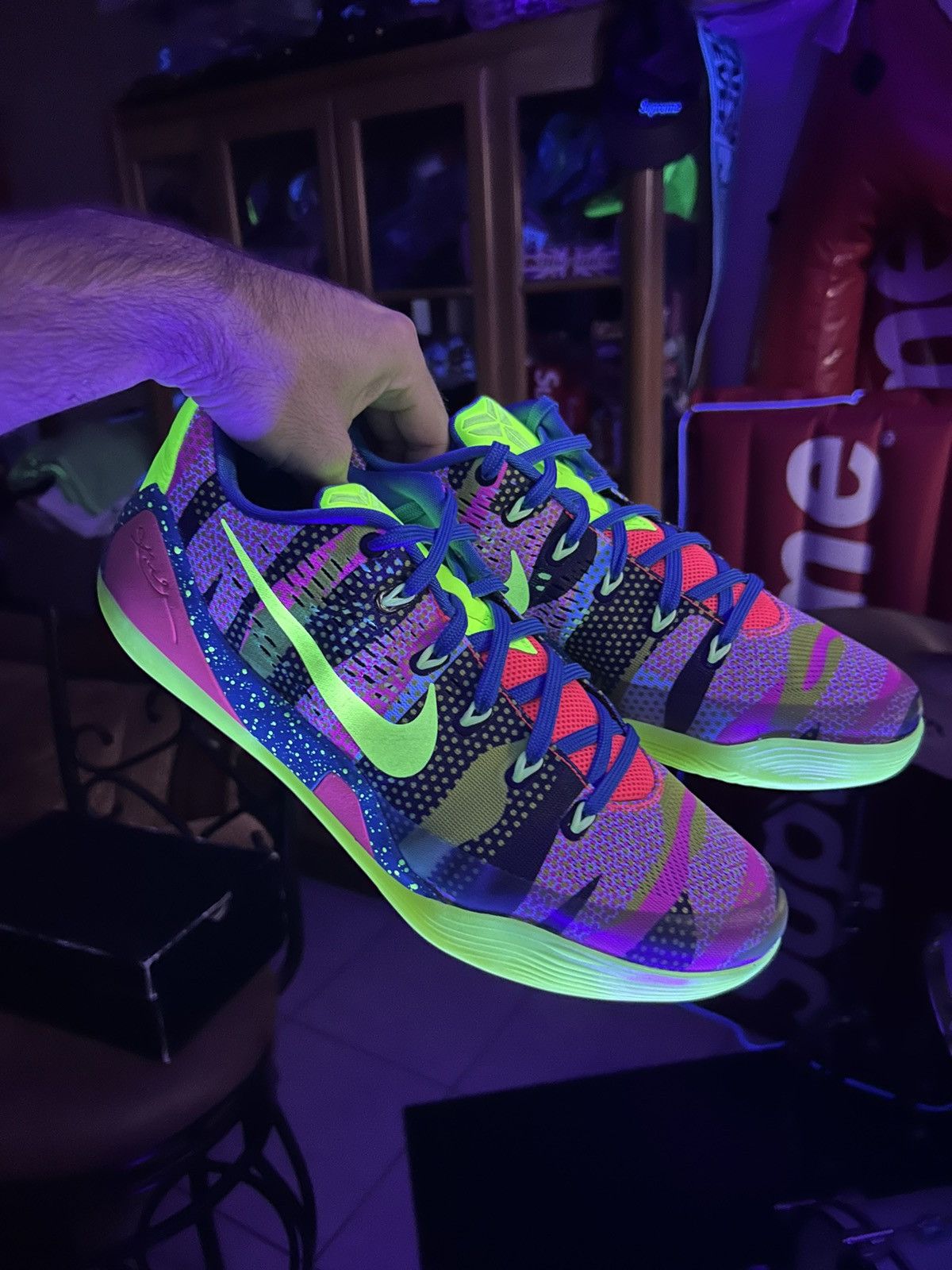 Nike ID Kobe IX NikeID 688501-992 Size 12 Glow In The Dark