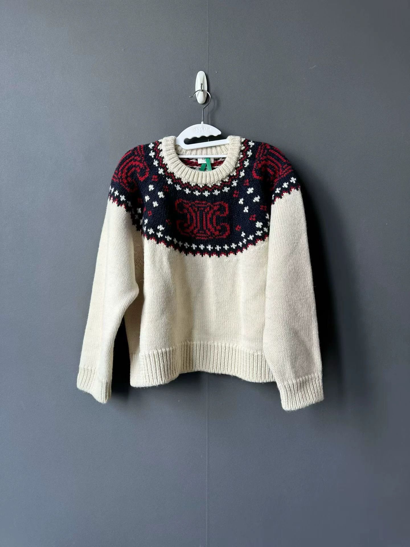 Celine Celine Arc de Triomphe Sweater Size S New with Tags Size S / US 4 / IT 40 - 1 Thumbnail