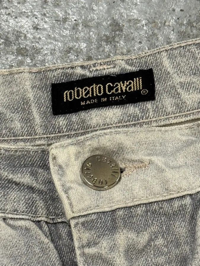 Roberto Cavalli 1990s Roberto Cavalli Angels Renaissance Grey Pants Size US 32 / EU 48 - 9 Thumbnail