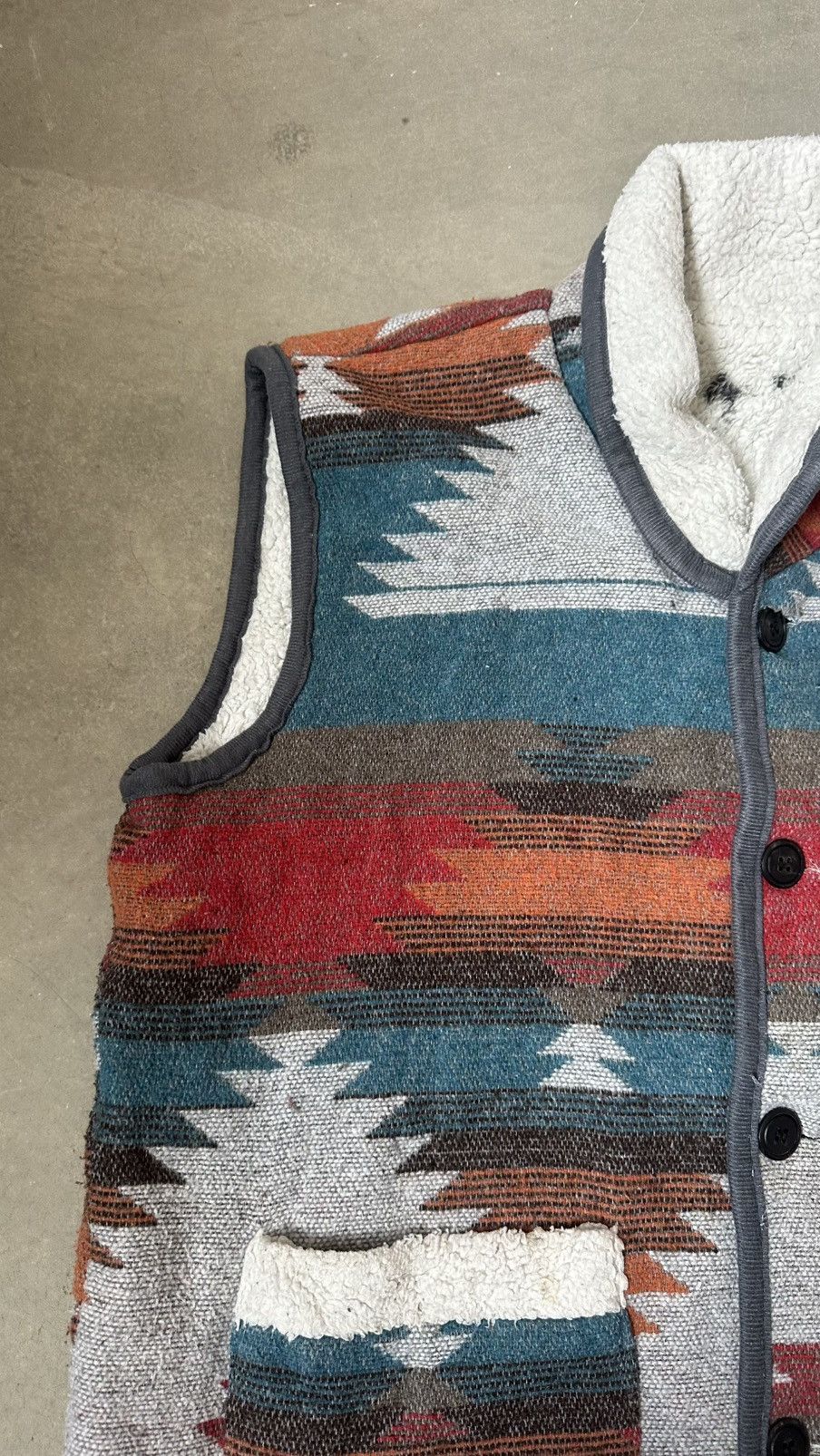 Vintage VINTAGE NAVAJO FLEECE INNER VEST Size US M / EU 48-50 / 2 - 5 Thumbnail