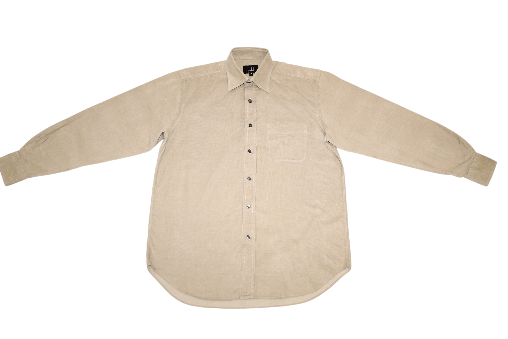 Alfred Dunhill Dunhill Custom Fit Camel Velvet Cotton Casual Shirt Size US M / EU 48-50 / 2 - 5 Thumbnail