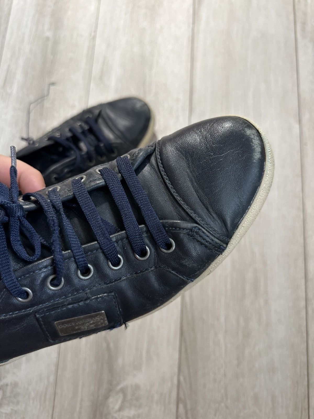 Dolce & Gabbana Dolce & Gabbana Blue Low Top Sneaker vintage Size US 6.5 / EU 39-40 - 4 Thumbnail