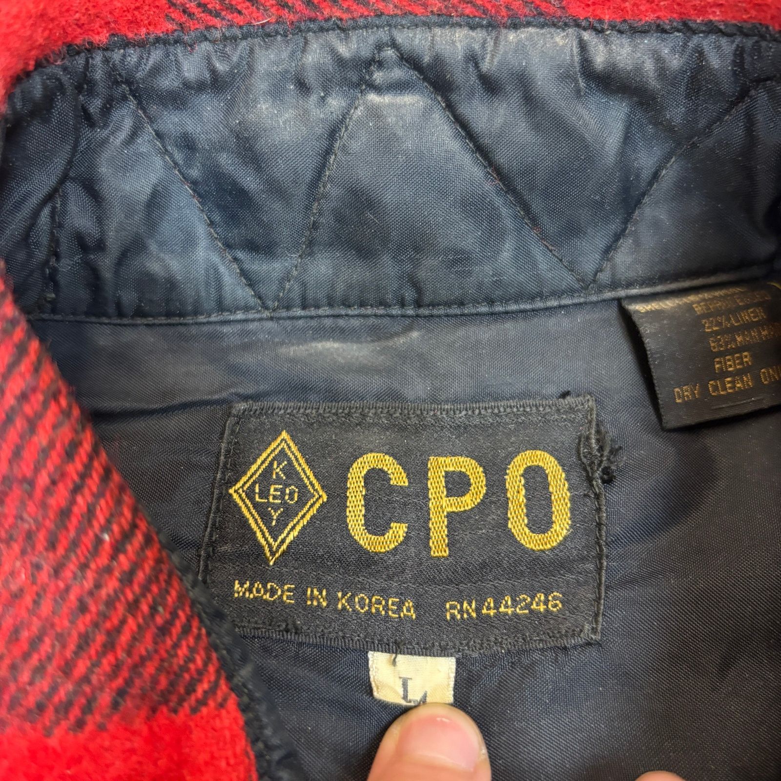 CPO Vintage 70s 80s CPO Wool Linen Shirt Shacket Large Buffalo Size US L / EU 52-54 / 3 - 4 Thumbnail