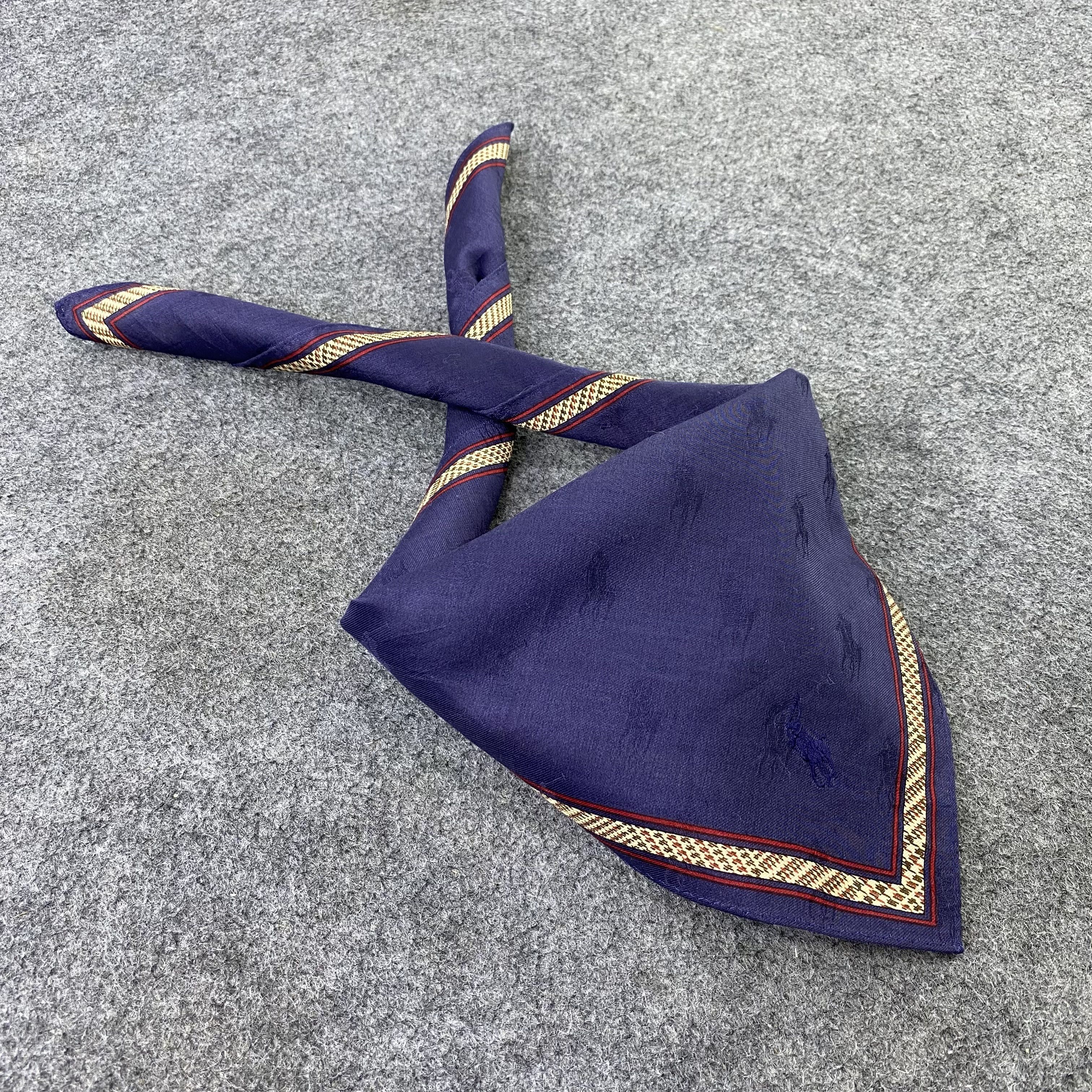 Polo Ralph Lauren × Ralph Lauren × Vintage Polo Ralph Lauren Handkerchief / Bandana / Neckerchief-B858 Size ONE SIZE - 1 Thumbnail