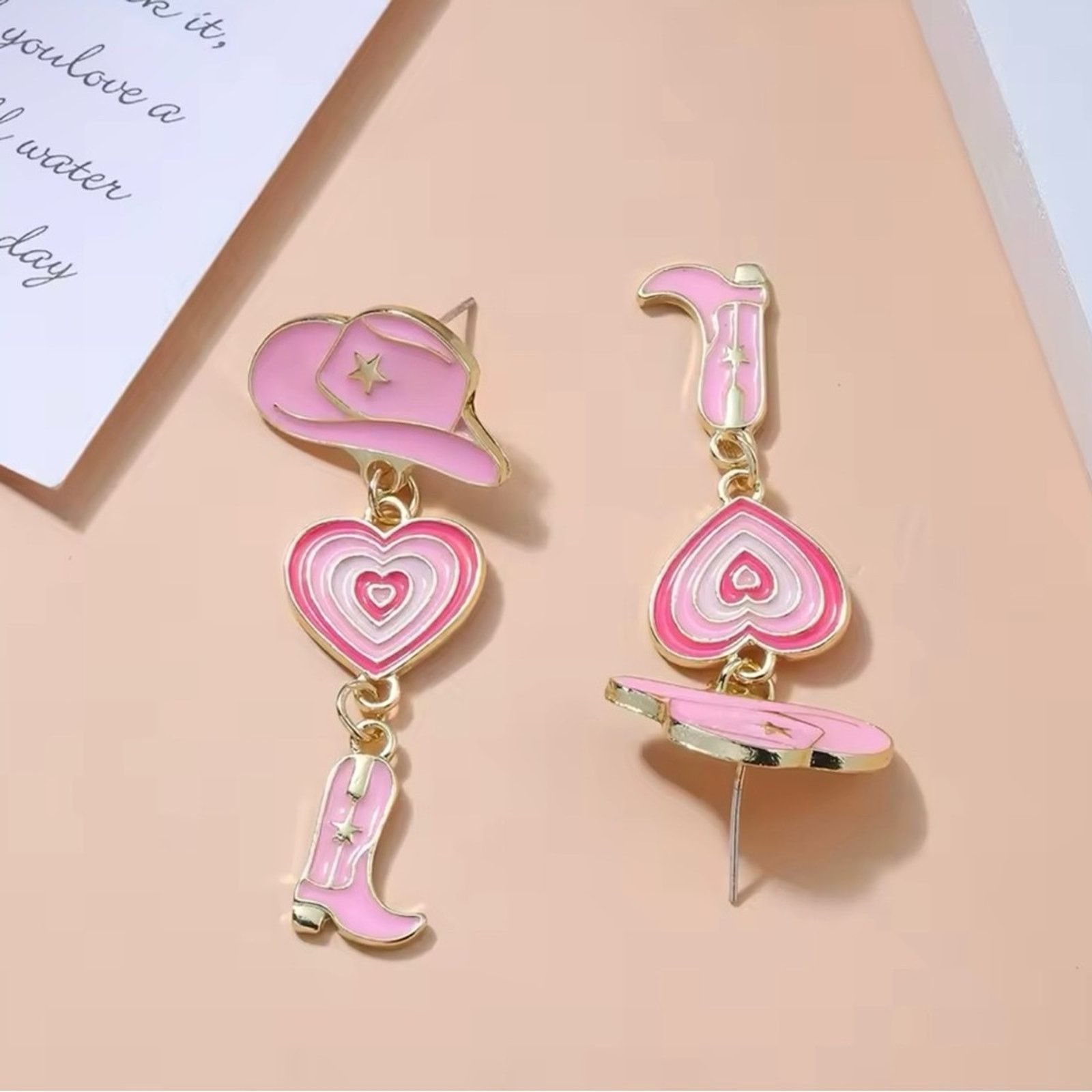 Other New Cowgirl Pink Earrings Size ONE SIZE - 2 Thumbnail
