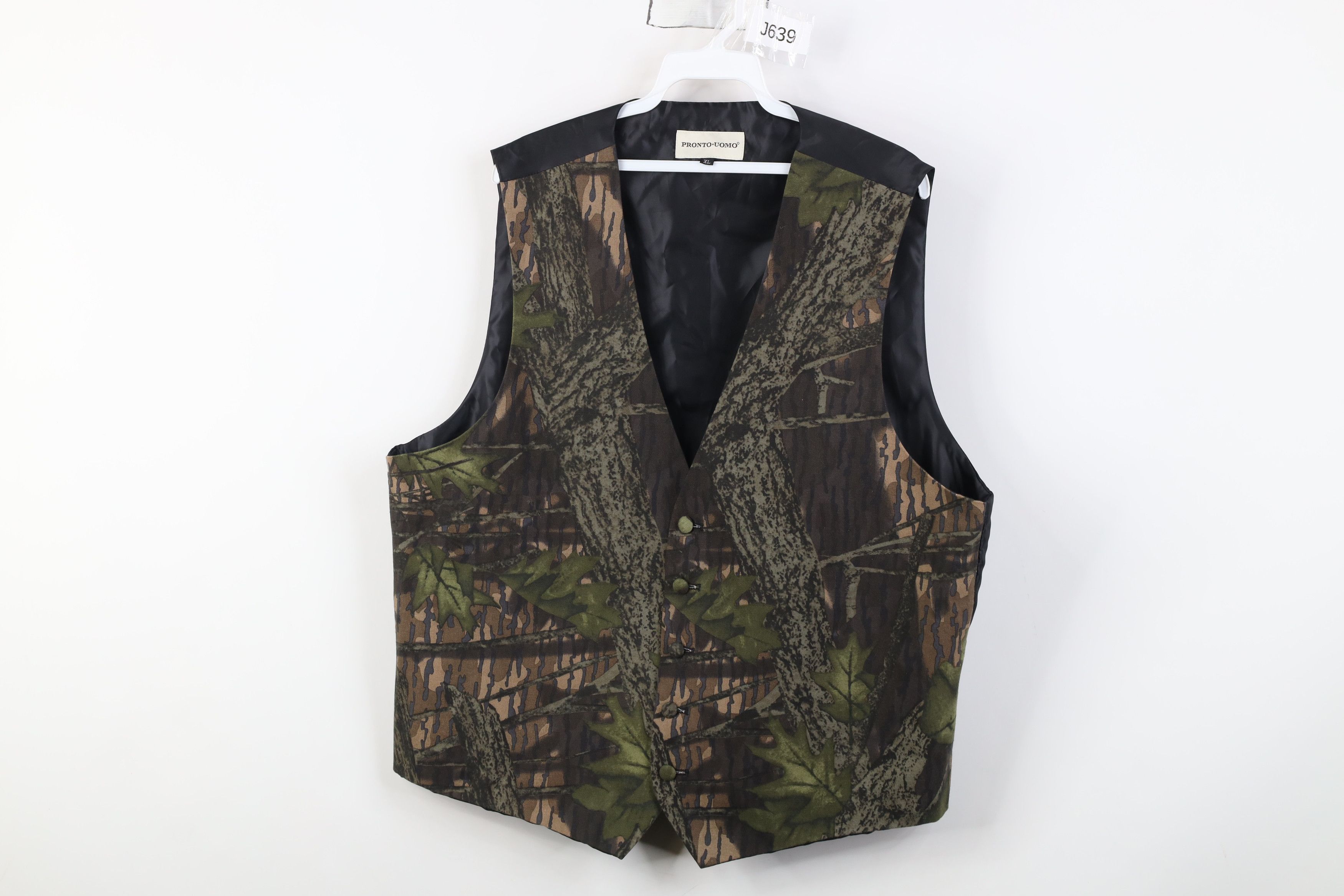 Vintage Vintage 90s Streetwear Dapper Camouflage Suit Vest Jacket Size US XL / EU 56 / 4 - 1 Thumbnail
