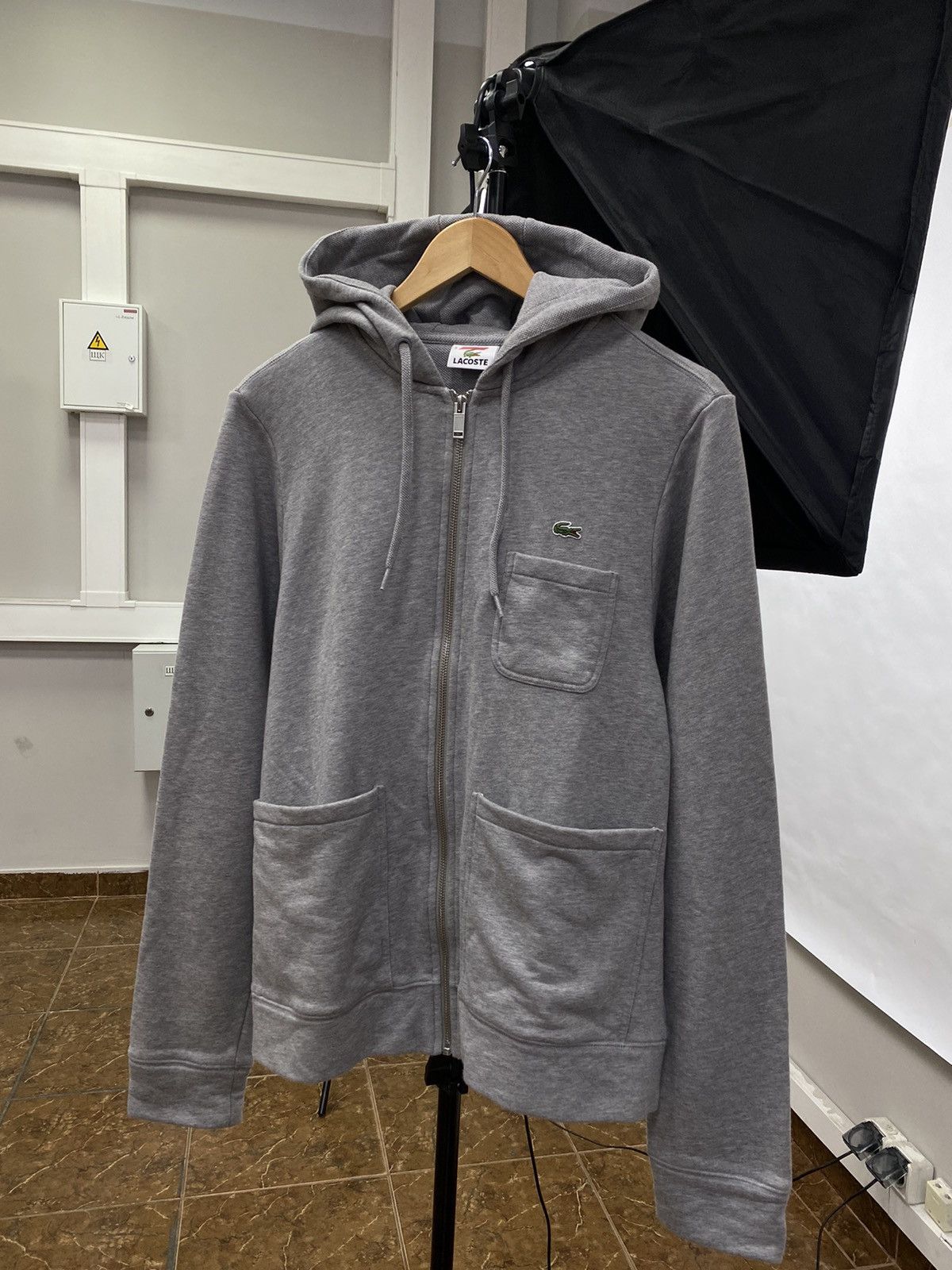 Lacoste 🇺🇸 Vintage Lacoste Clastic Zip Hoodie Rare Retro Hype Y2K Size US M / EU 48-50 / 2 - 1 Thumbnail