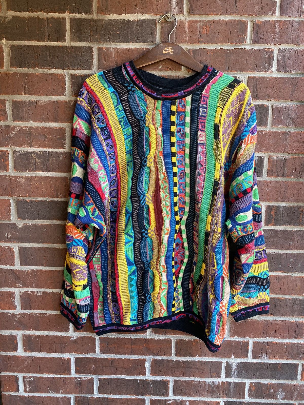 image of Coogi Australia 3D Colorful Pullover Sweater Xl, Men's