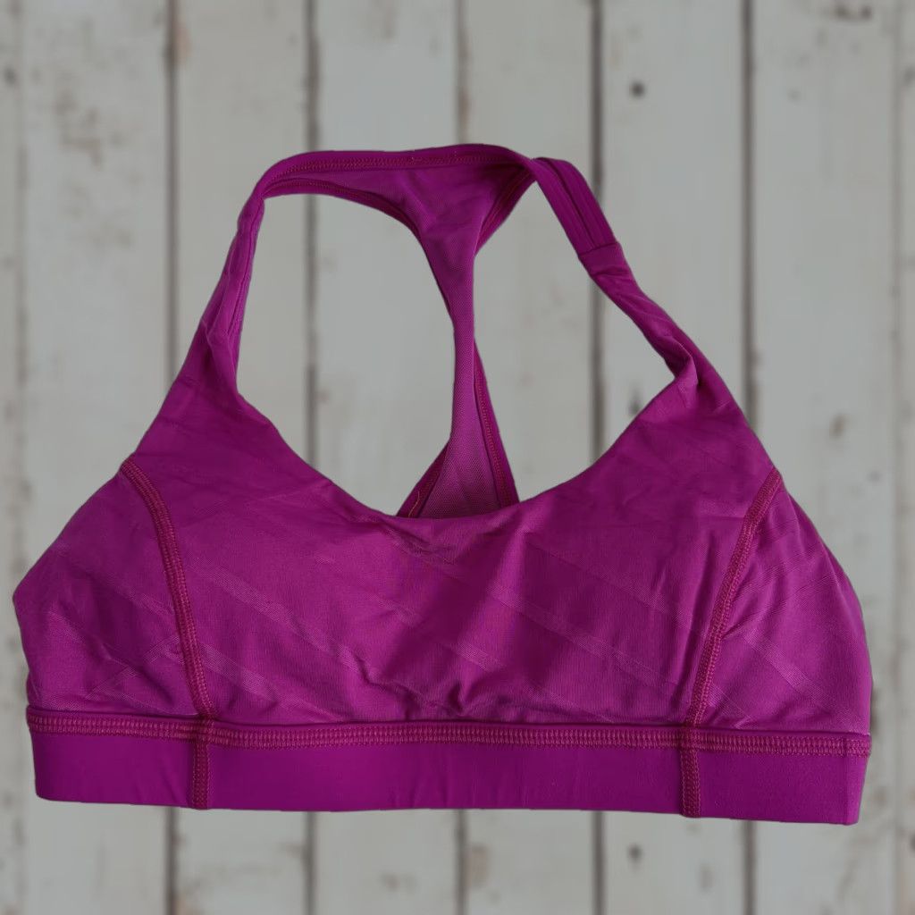 Lululemon Lululemon Break Free Sports Bra Vivid Vision Pink Purple Size 6 Women Activewear Bra Size ONE SIZE - 1 Thumbnail