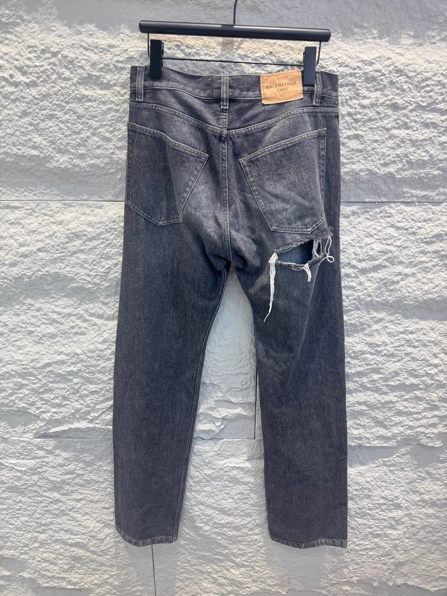 Balenciaga Black Denim Jeans - Size 30 Size US 30 / EU 46 - 3 Thumbnail