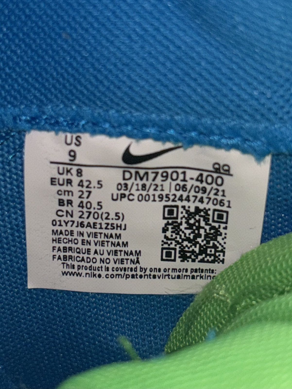 Kaws × Nike × Sacai Nike x Sacai x KAWS Blazer Low - Neptune Blue Size US 9 / EU 42 - 7 Thumbnail