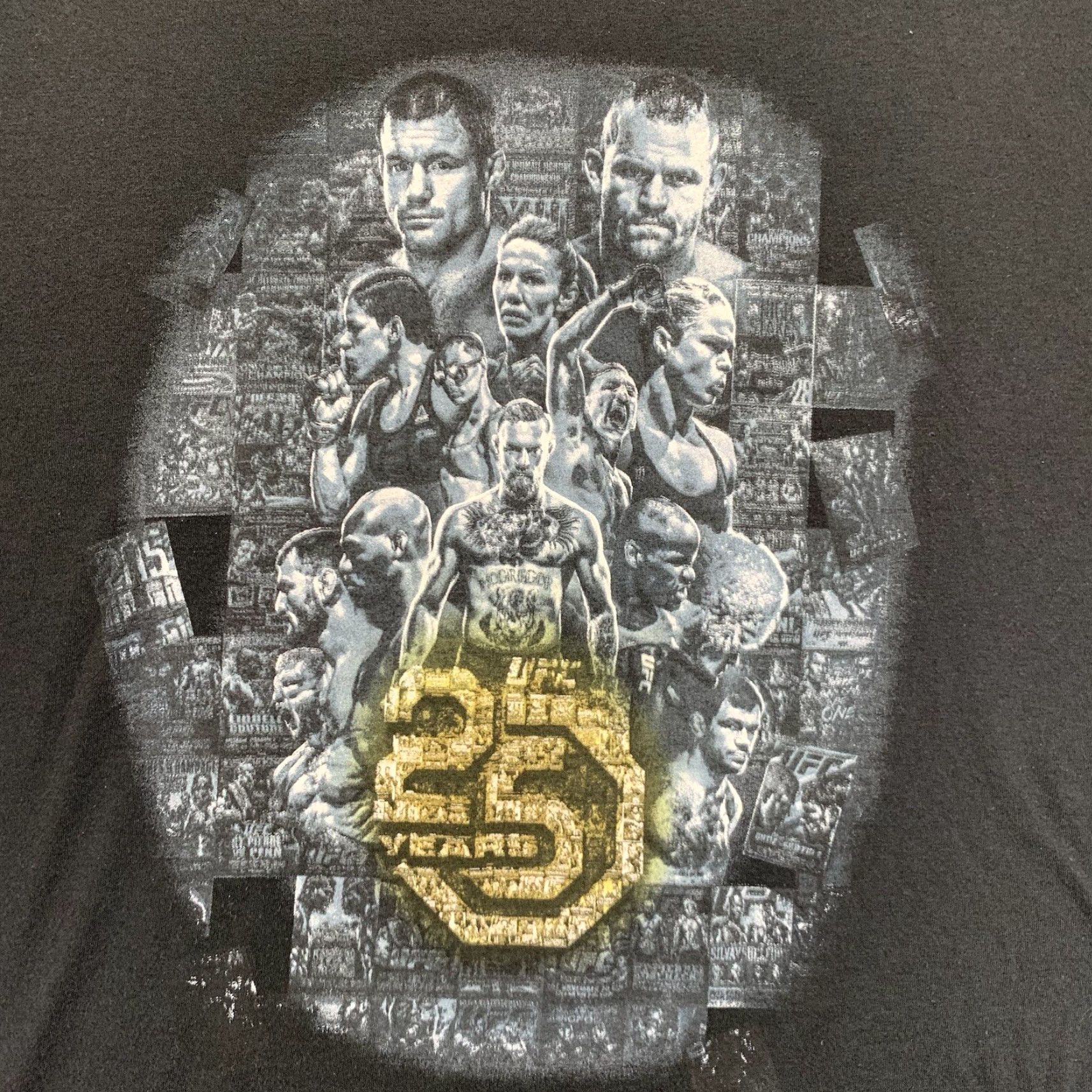 Reebok Men’s T Shirt UFC 25 Lots Of Fighters Graphic Reebok Size Medium Thin Black Size US M / EU 48-50 / 2 - 2 Thumbnail