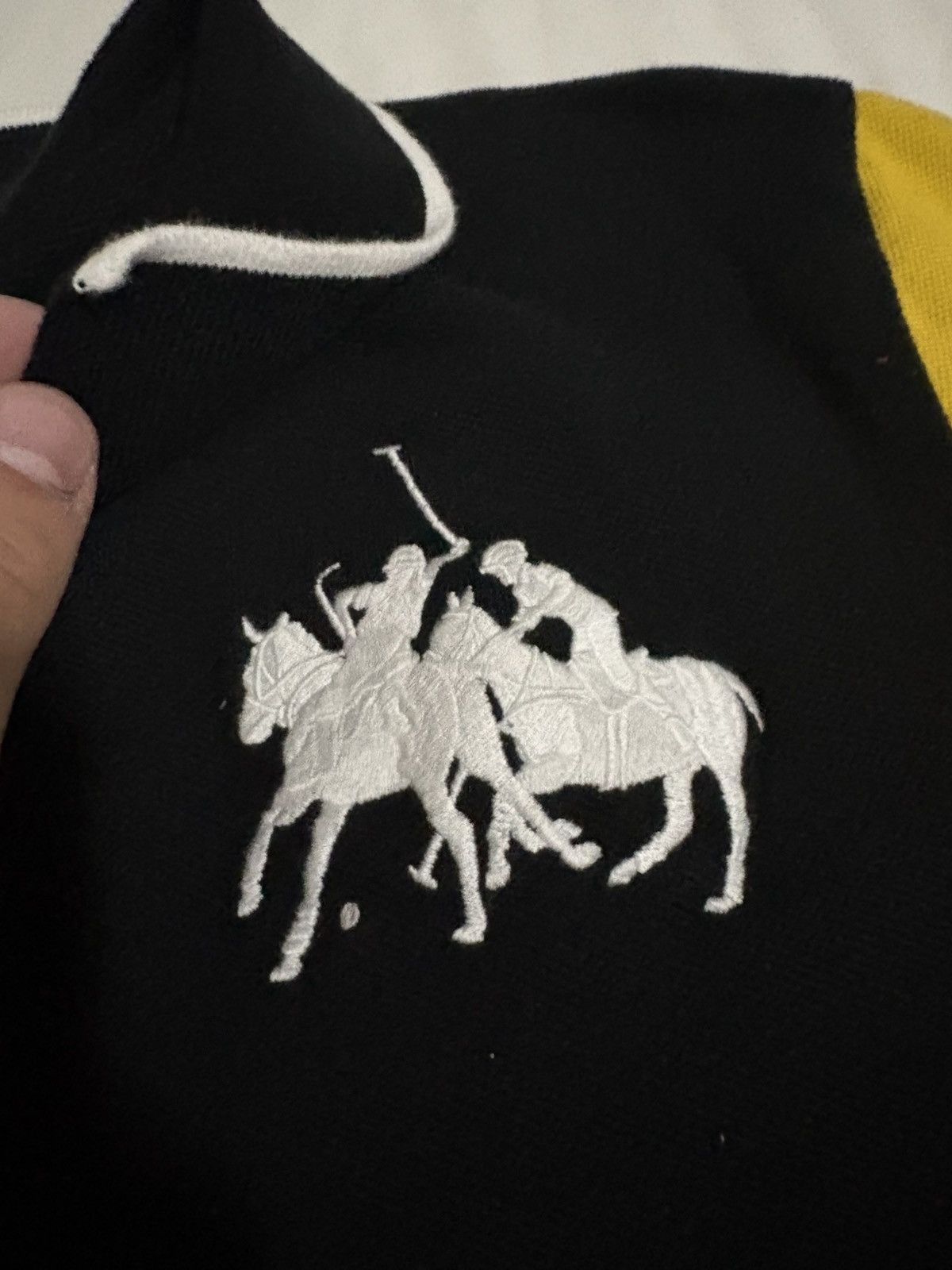 Polo Ralph Lauren Vintage Polo Ralph Lauren Yellow/Black Diamond Cut Button Up Size US XL / EU 56 / 4 - 2 Thumbnail