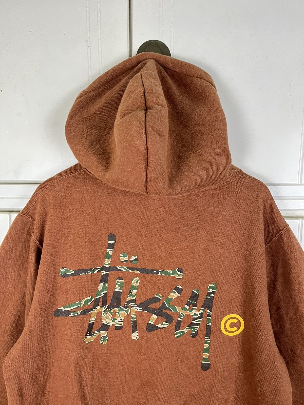 Stussy × Vintage Vintage Stussy Signature Hoodie Pullover Size US XL / EU 56 / 4 - 2 Thumbnail