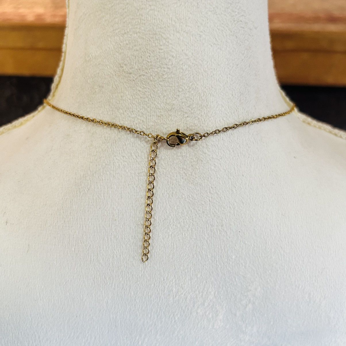 Handmade Handcrafted vintage bead faceted glass crystal drop necklace Size ONE SIZE - 5 Thumbnail