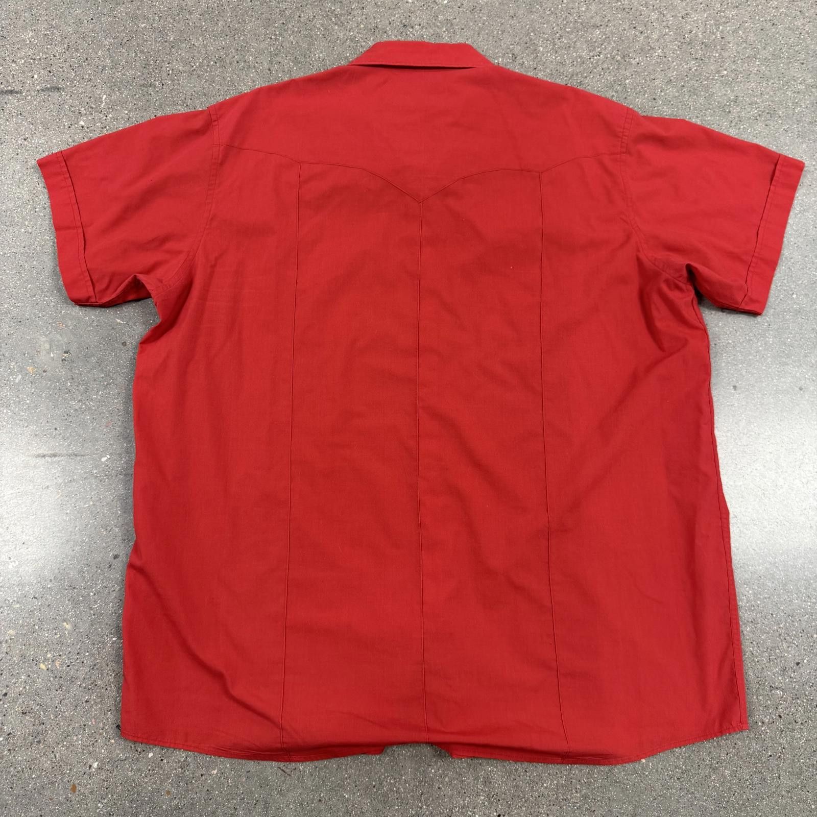 Designer Corral West Ranchwear Red Short-Sleeve Shirt XXL 2XL Size US XXL / EU 58 / 5 - 6 Thumbnail