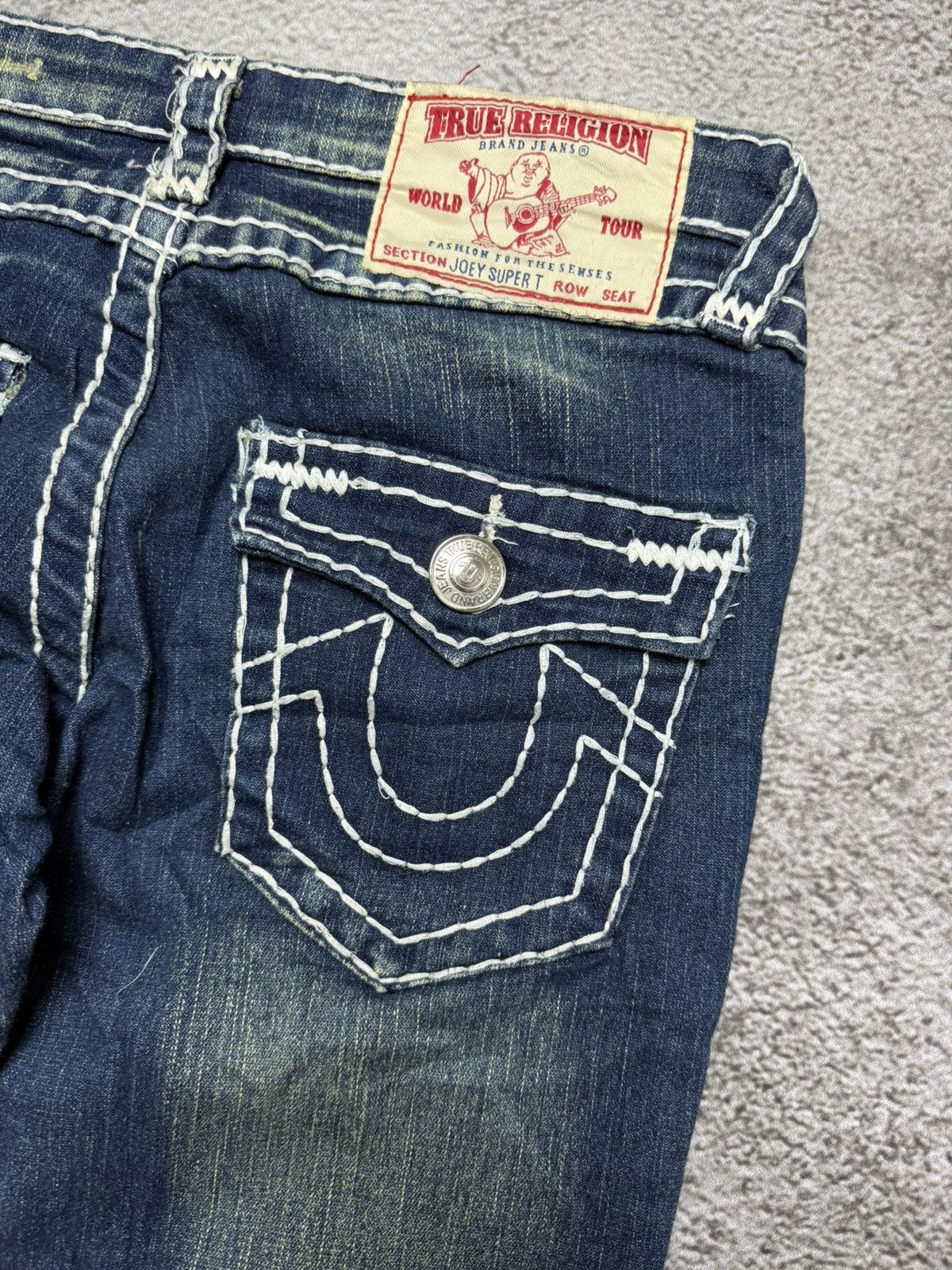 True Religion TRUE RELIGION BLUE DENIM JEANS Size 30" / US 8 / IT 44 - 3 Thumbnail