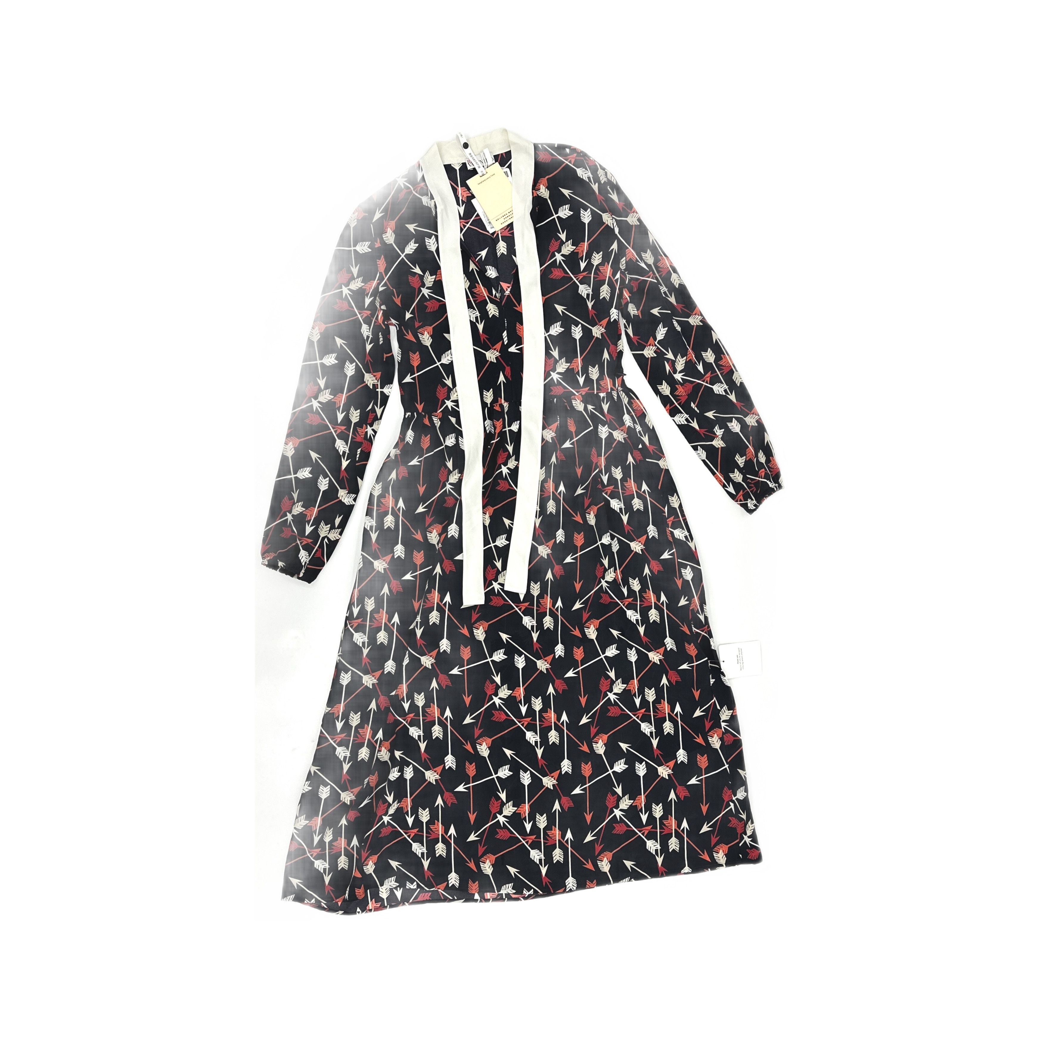 Valentino REDValentino Arrow Print Midi Dress Size 42 (IT) Size M / US 6-8 / IT 42-44 - 1 Thumbnail