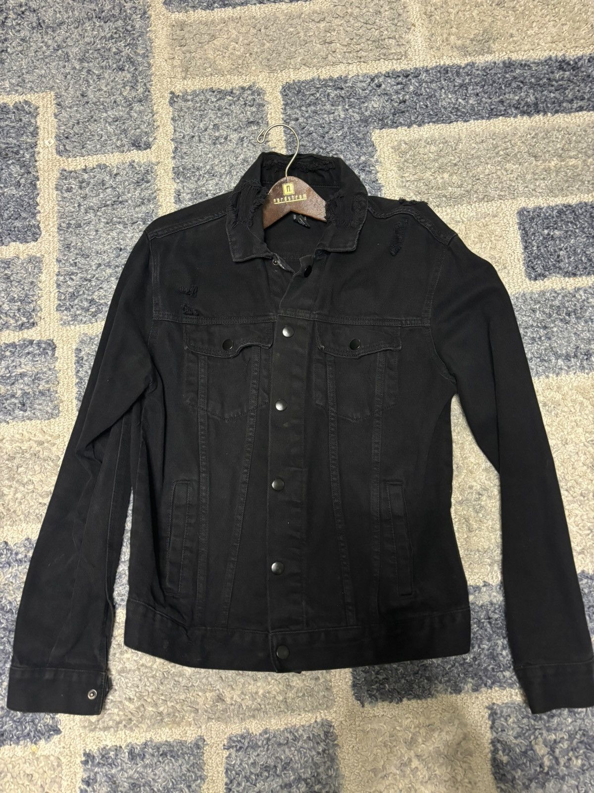 Levi's × Vintage Black Denim Jacket Size US M / EU 48-50 / 2 - 1 Thumbnail