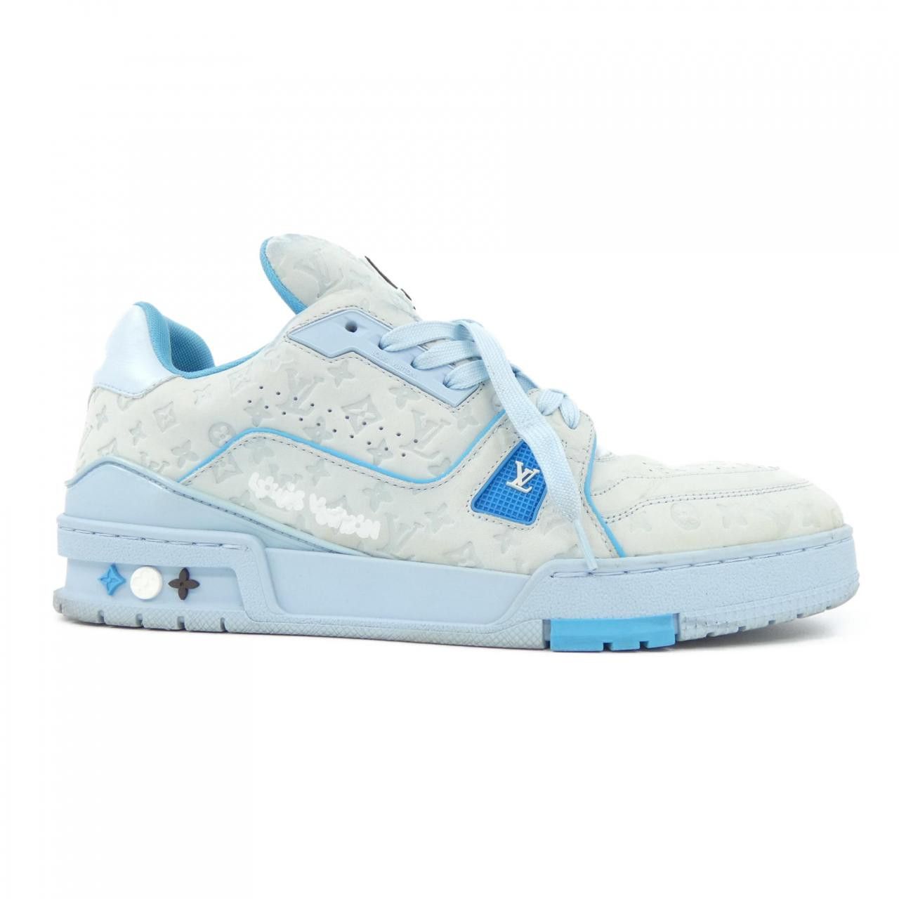 Louis Vuitton Louis Vuitton Louis Vuitton LV Trainer Line Sneakers Leather Shoes DUTY FREE for USA Size ONE SIZE - 1 Thumbnail