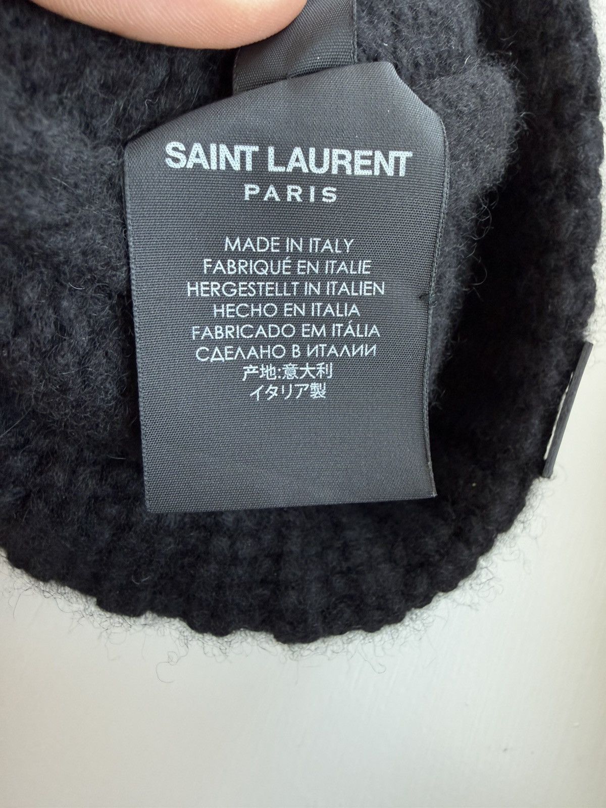 Saint Laurent Paris Saint Laurent cashmere black beanie hat Size ONE SIZE - 8 Thumbnail