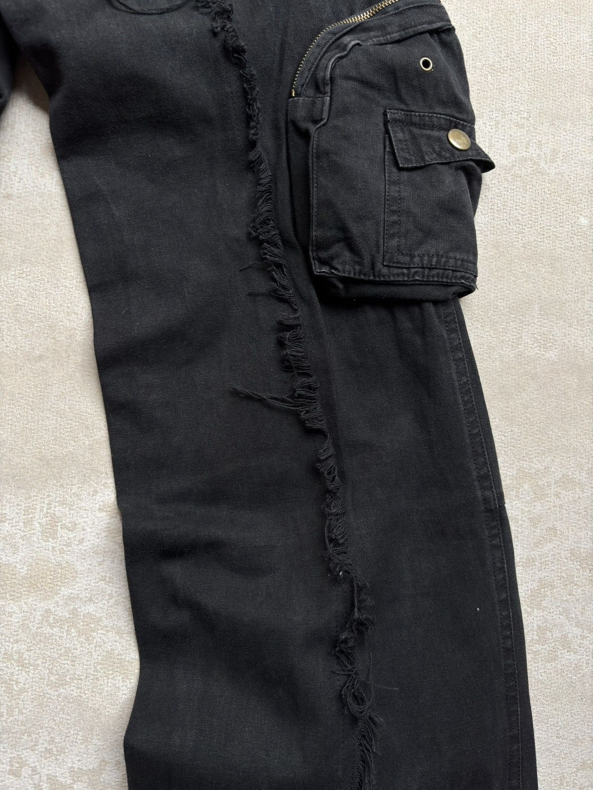 PPFM VERTGARMENTS frayed cargo pants Size US 26 / EU 42 - 6 Thumbnail