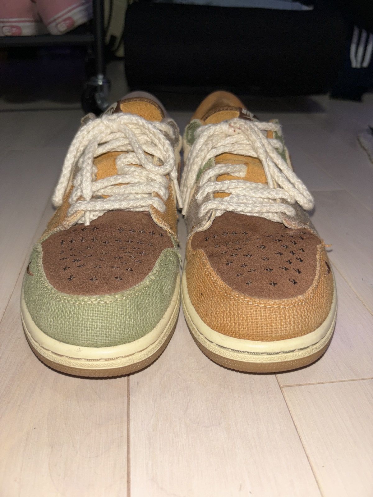 Nike Nike Zion Williamson “VOODOO” Air Jordan 1 Lows Size US 10.5 / EU 43-44 - 5 Thumbnail