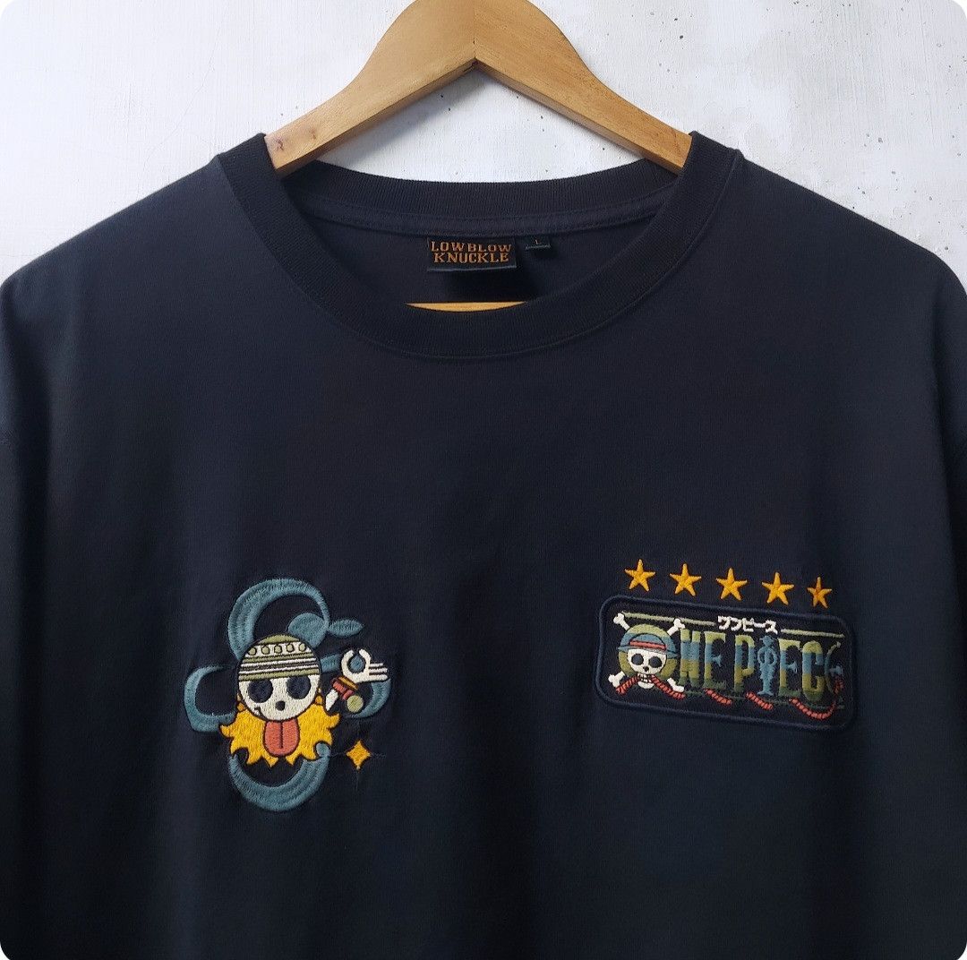 Japanese Brand × One Piece Low Blow Knuckle X One Piece Embroidery Tshirt Size US L / EU 52-54 / 3 - 5 Thumbnail