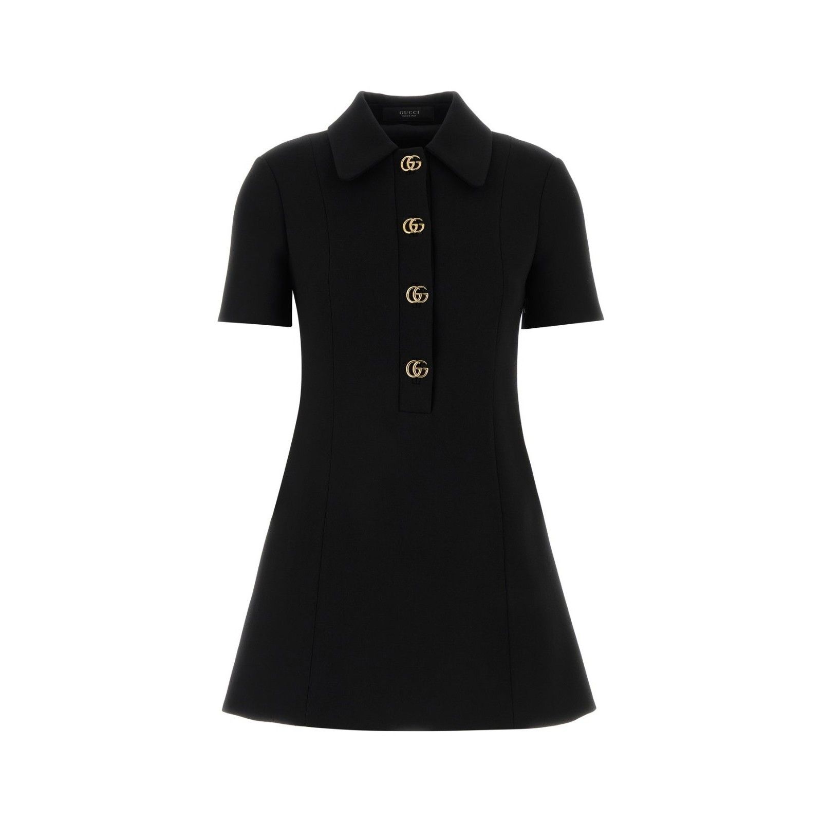GUCCI Black Crepe Polo Dress New & Authentic (Women's size:I