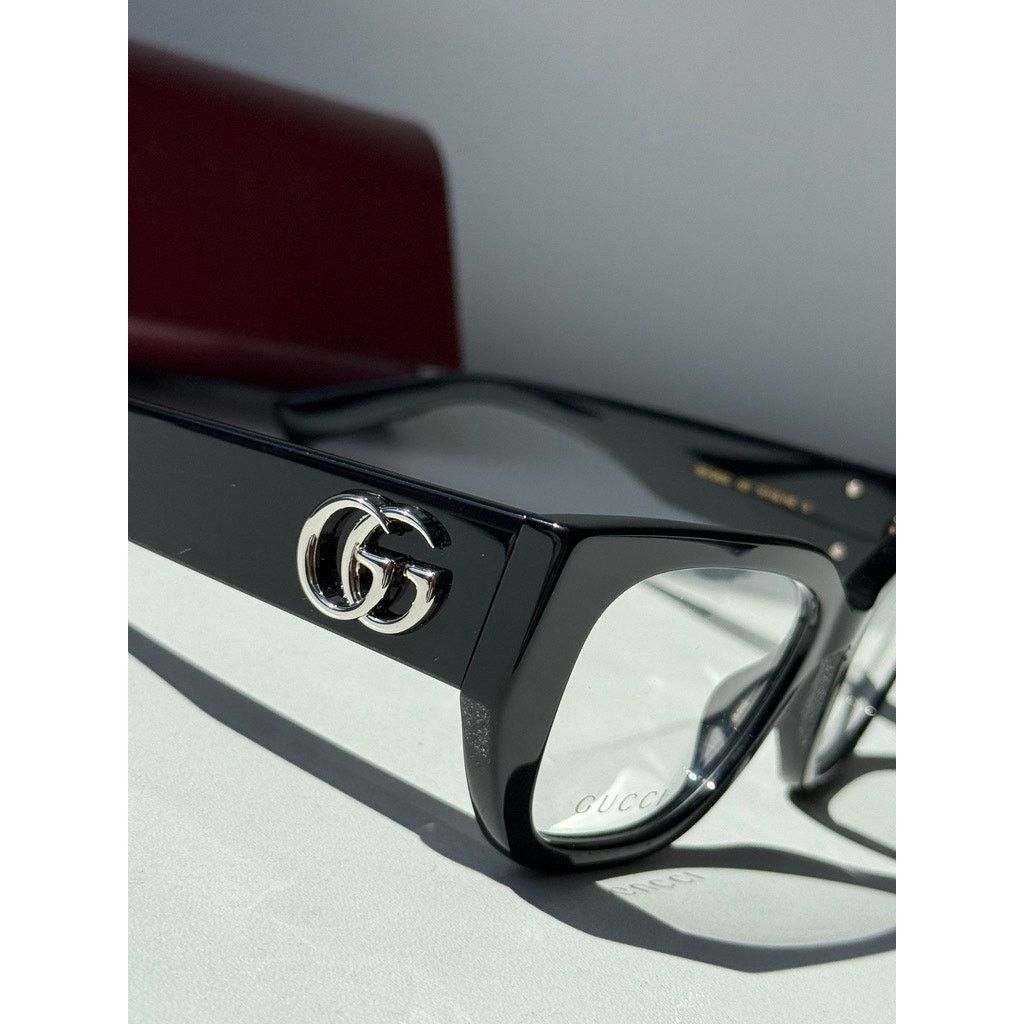 Gucci NEW Gucci GG1952O Black Thick Rim Eyeglasses Frames $515 Size ONE SIZE - 4 Thumbnail