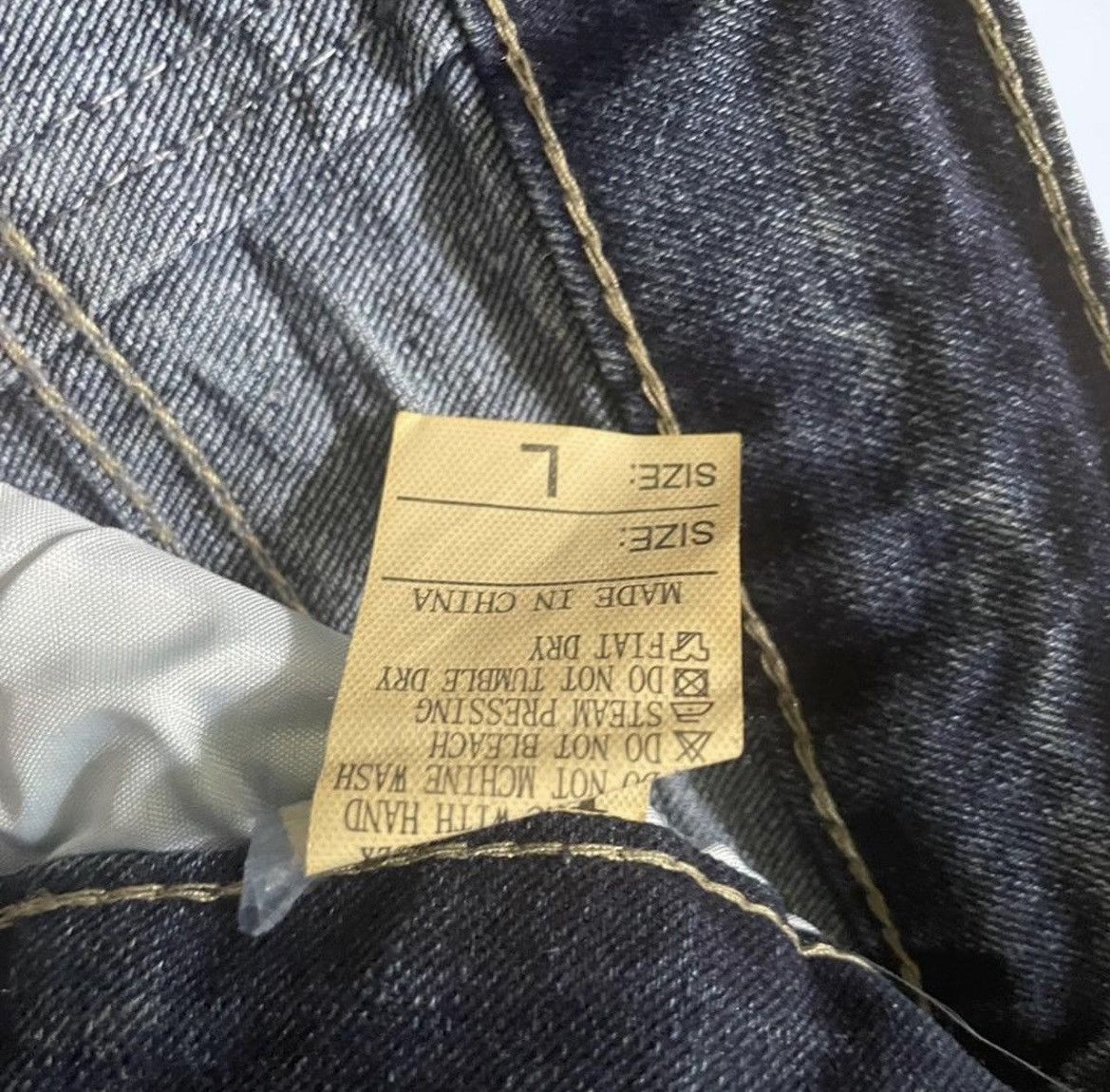Japanese Brand Denim jeans flared Size 33" - 4 Thumbnail