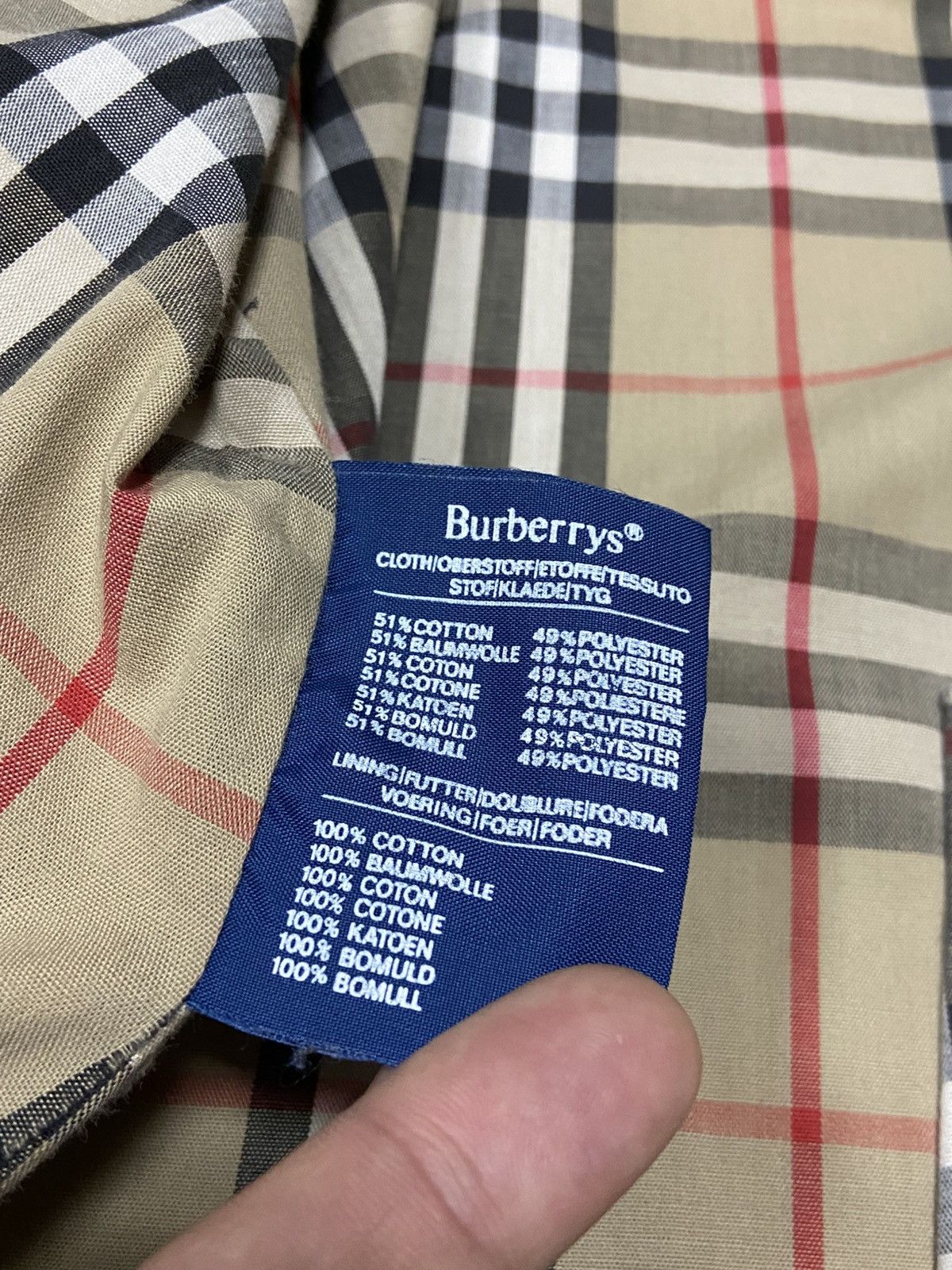 Burberry Burberry London England vintage nova check trench coat belt Size L / US 10 / IT 46 - 10 Thumbnail