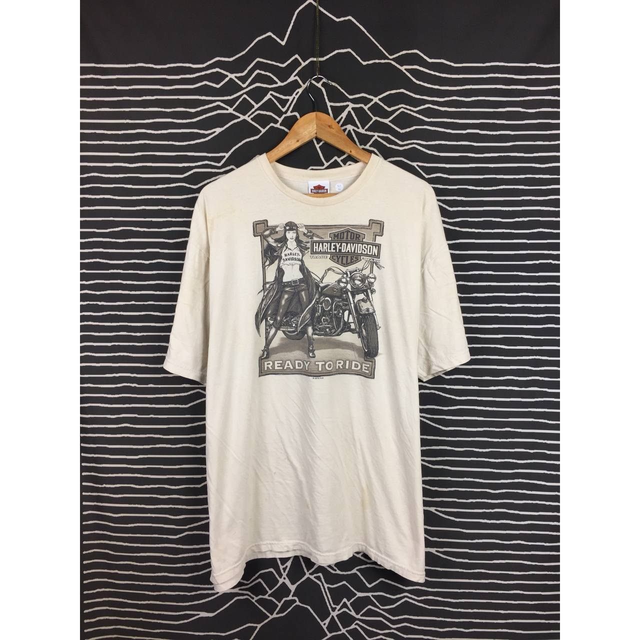 Harley Davidson × Vintage Vtg Harley Davidson Ready To Ride Rommel Delmarva Tee 3XL Size US XXL / EU 58 / 5 - 2 Thumbnail