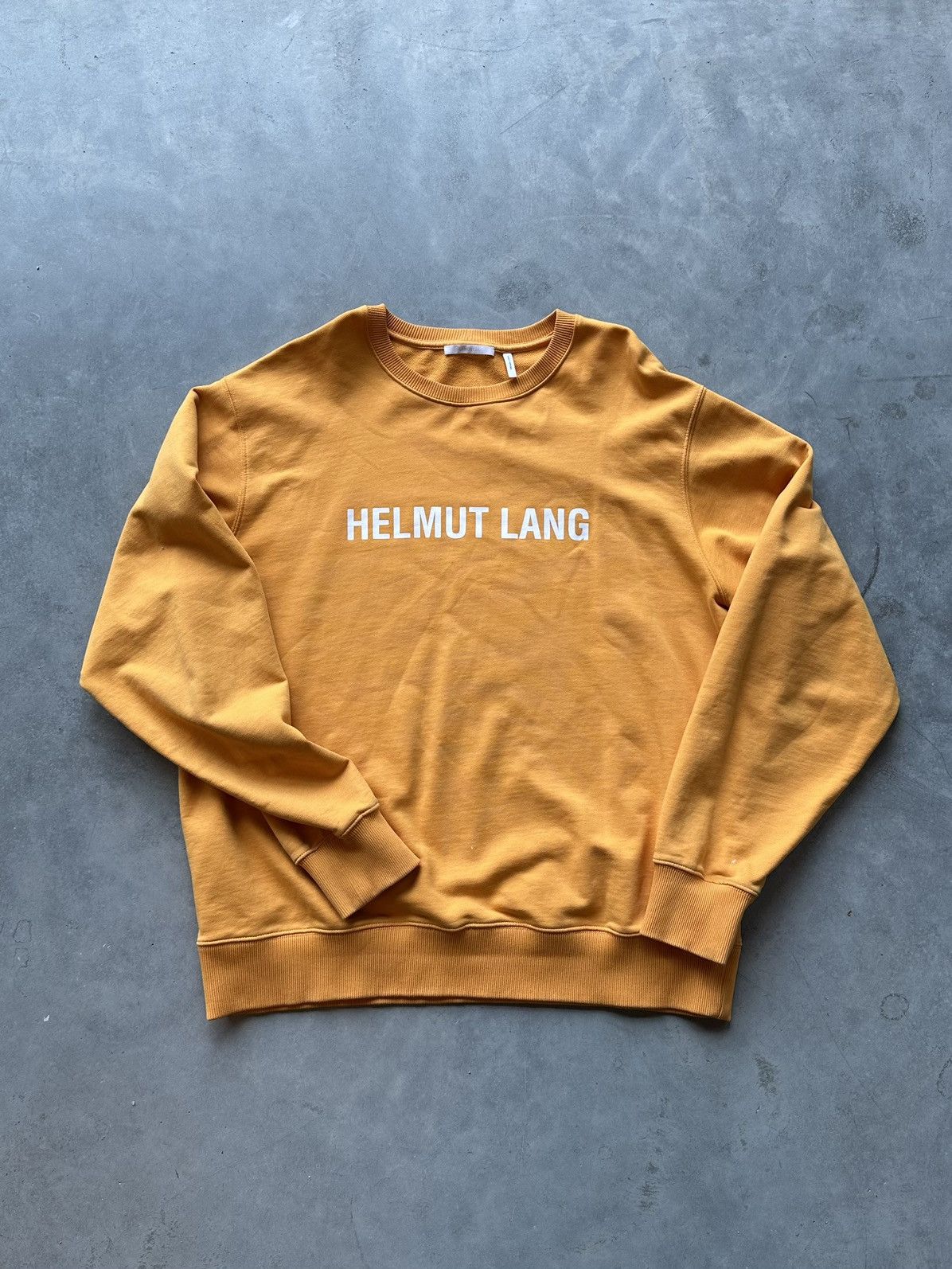 Helmut Lang Helmut lang core logo L/S orange Size US XL / EU 56 / 4 - 1 Thumbnail