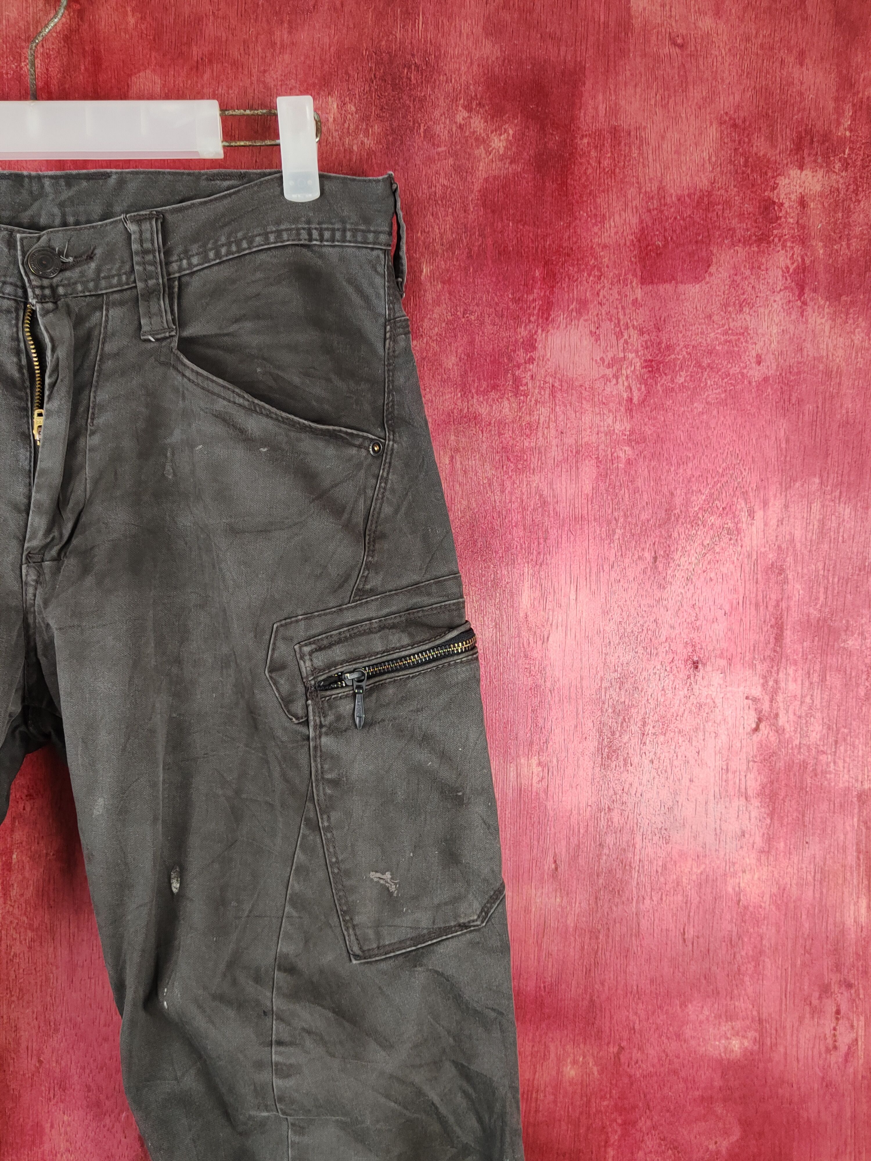 Japanese Brand Evenriver Dark Brown Multipocket Tactical Cargo Pants #S2397 Size US 30 / EU 46 - 5 Thumbnail