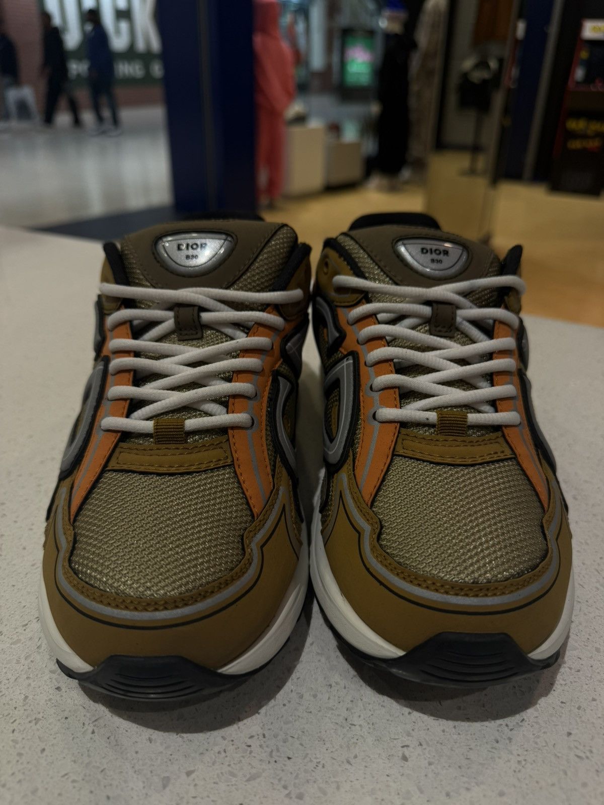 Dior Size 7US/40EU - Dior B30 Sneakers Brown/Orange Size US 7 / EU 40 - 5 Thumbnail