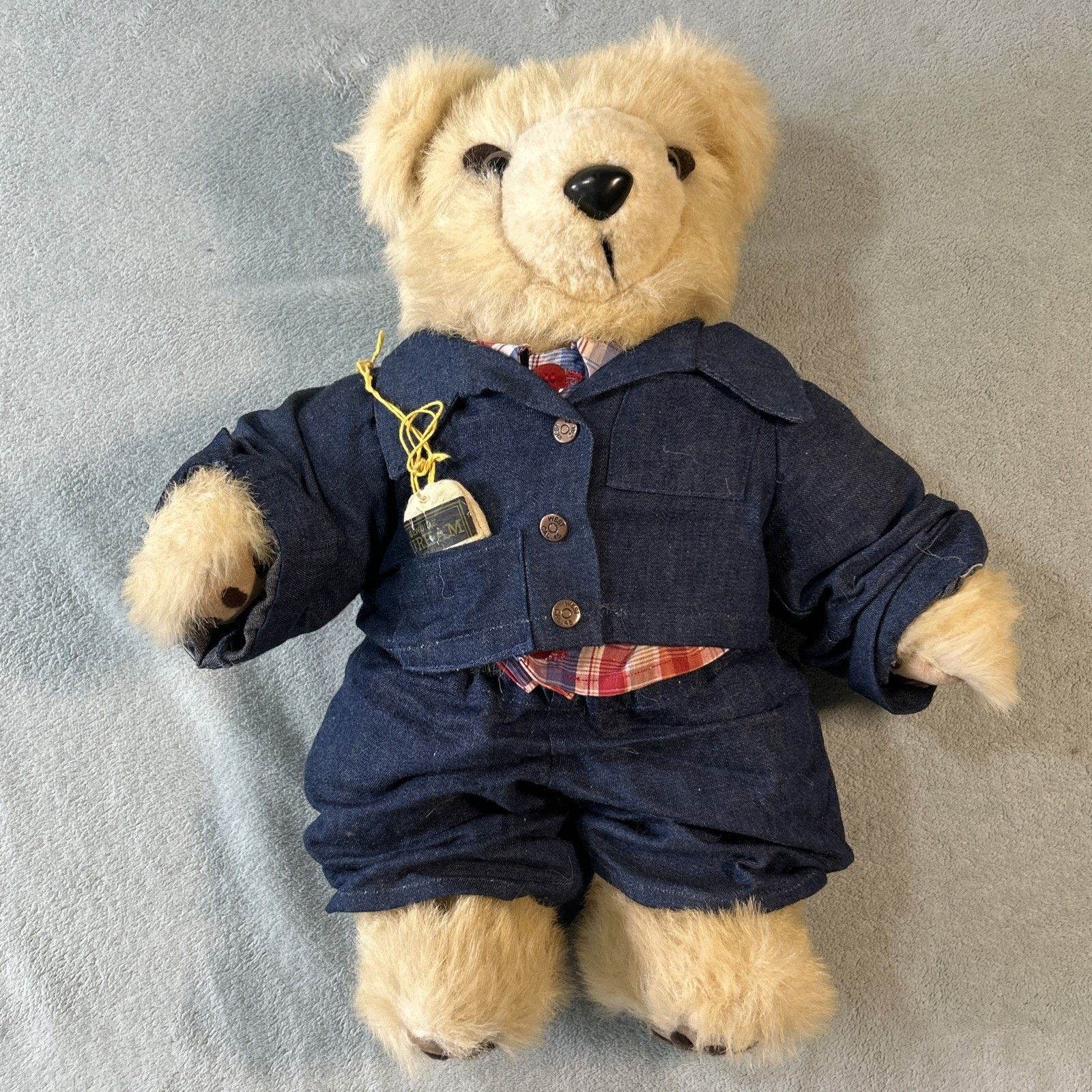 Polo Ralph Lauren VINTAGE STEIFF WHITE MOHAIR TEDDY BEAR LONG F EAR BUTTON 20" Size ONE SIZE - 17 Thumbnail