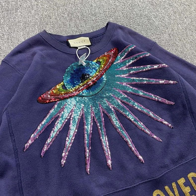 Gucci Gucci Sequin Planet Sweatshirt 2502-Nextarrow Size US M / EU 48-50 / 2 - 2 Thumbnail