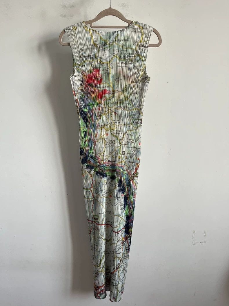 Issey Miyake Issey Miyake size:3 Grey patterned dress Size S / US 4 / IT 40 - 2 Thumbnail