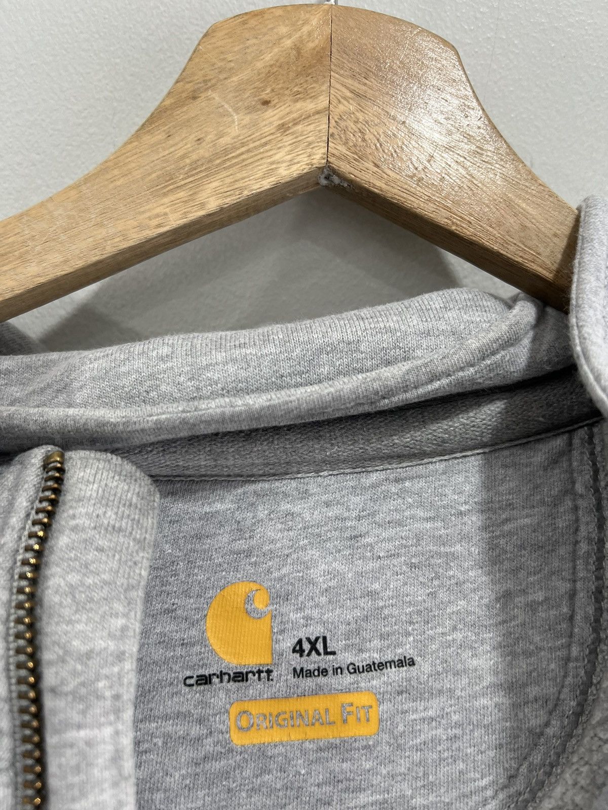 Carhartt × Vintage Vintage Carhartt Hooded sweater Quarter Zip 4xl Size US XXL / EU 58 / 5 - 3 Thumbnail