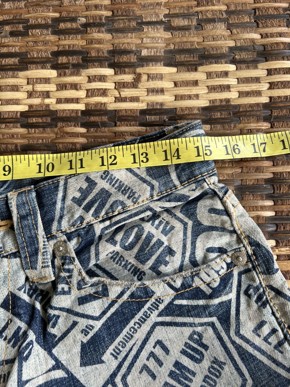 Japanese Brand × Kapital × Vintage Japanese Brand Co&Lu Hippies Style Smile Denim jeans Size US 30 / EU 46 - 9 Thumbnail
