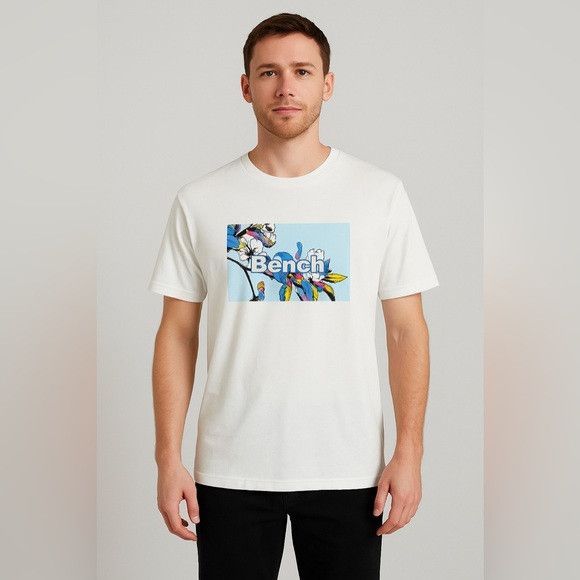 Bench Bench Graphic Floral Logo T-Shirt White XL Size US XL / EU 56 / 4 - 1 Thumbnail