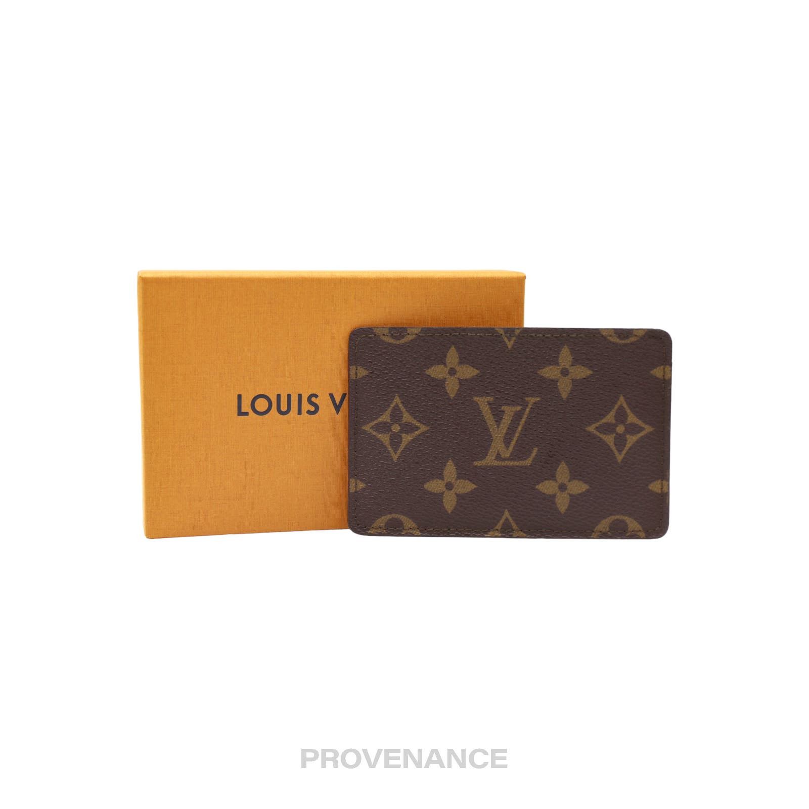 image of Louis Vuitton "malletier" Card Holder Wallet - Monogram, Men's